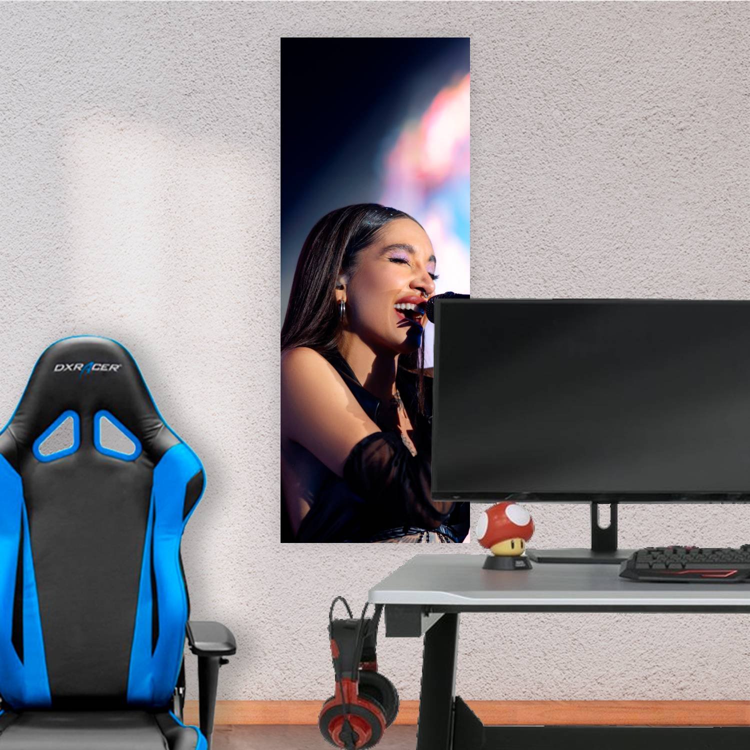 Cuadro grande 30x80cm maria becerra cantando Musica