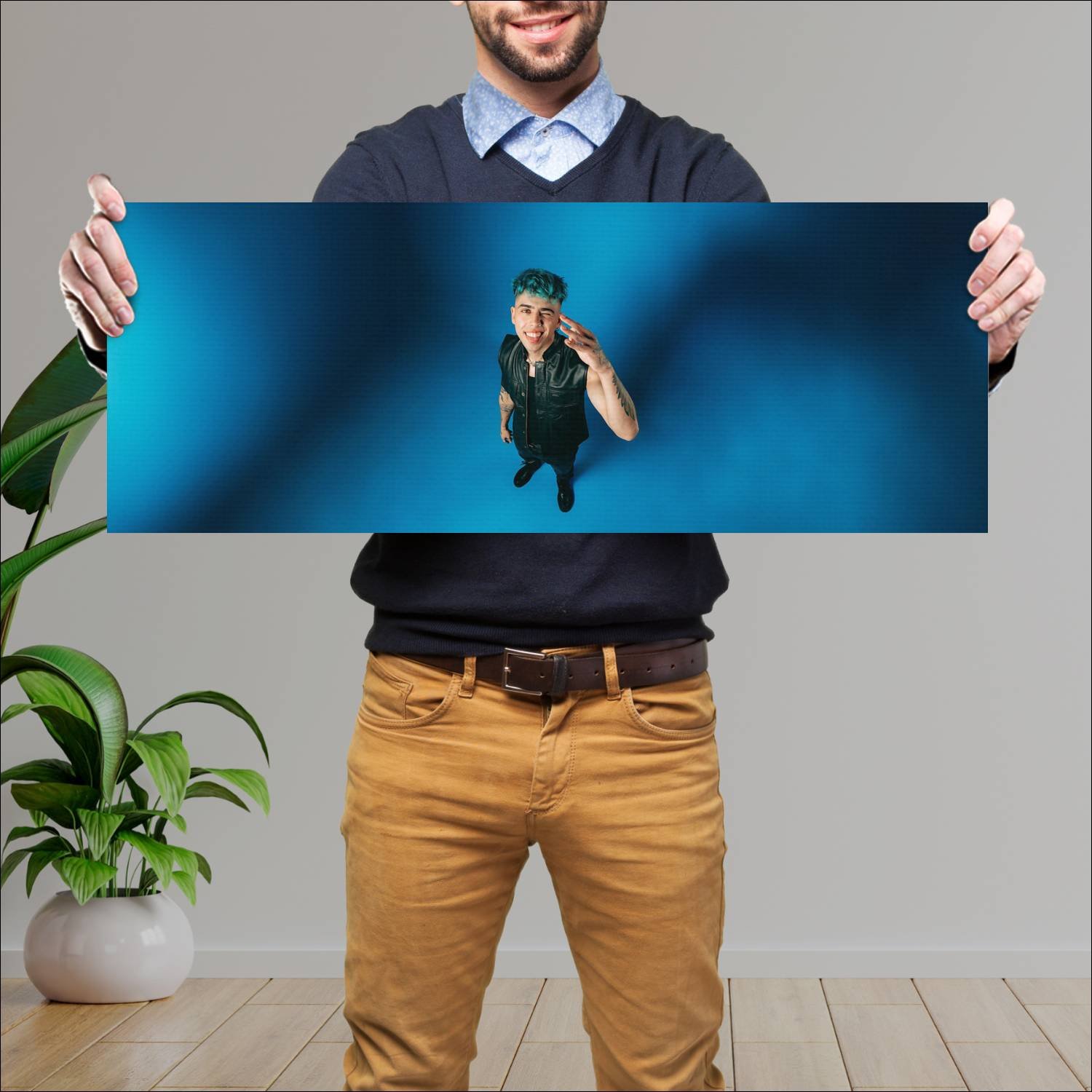 Cuadro grande 30x80cm luck ra Musica