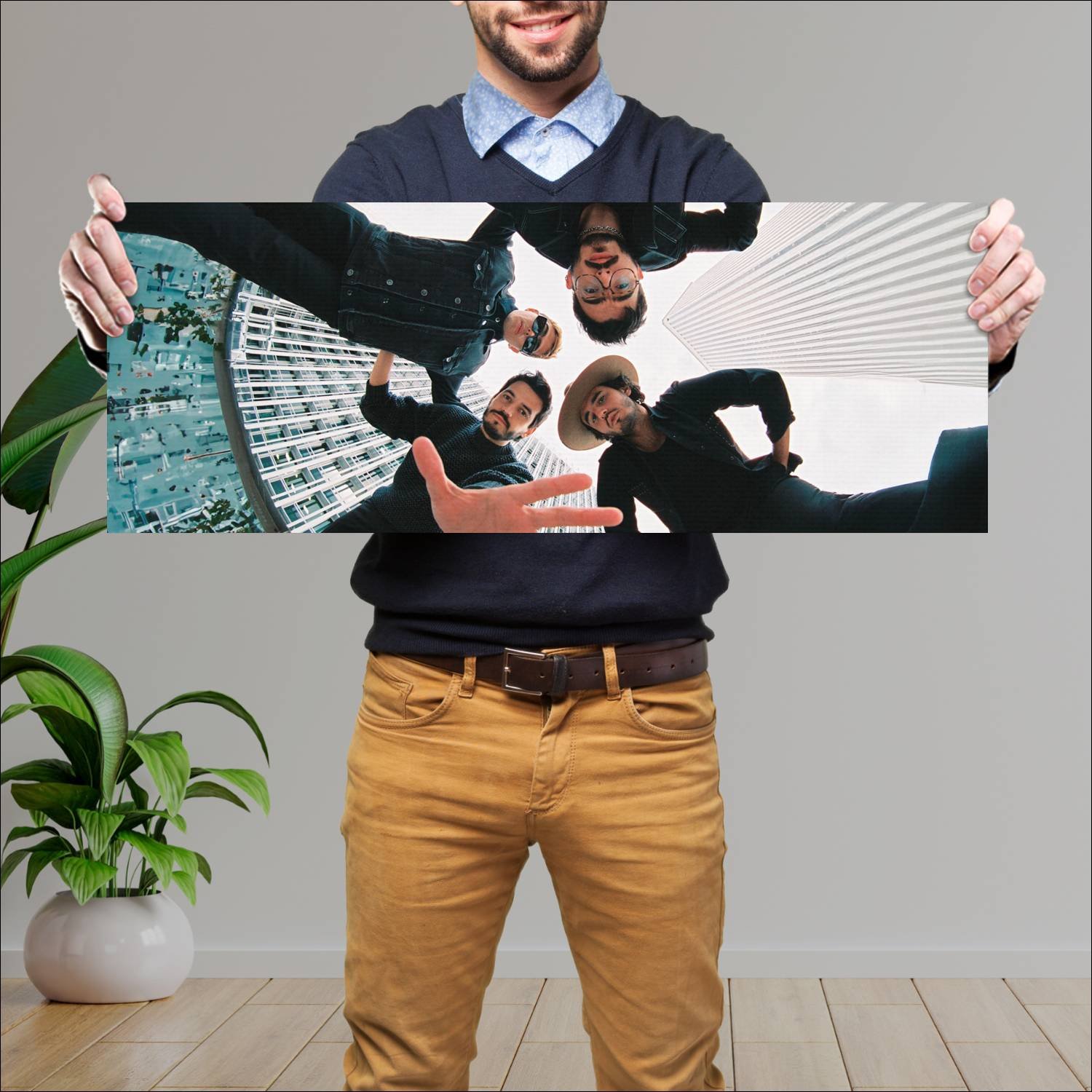 Cuadro grande 30x80cm morat Musica