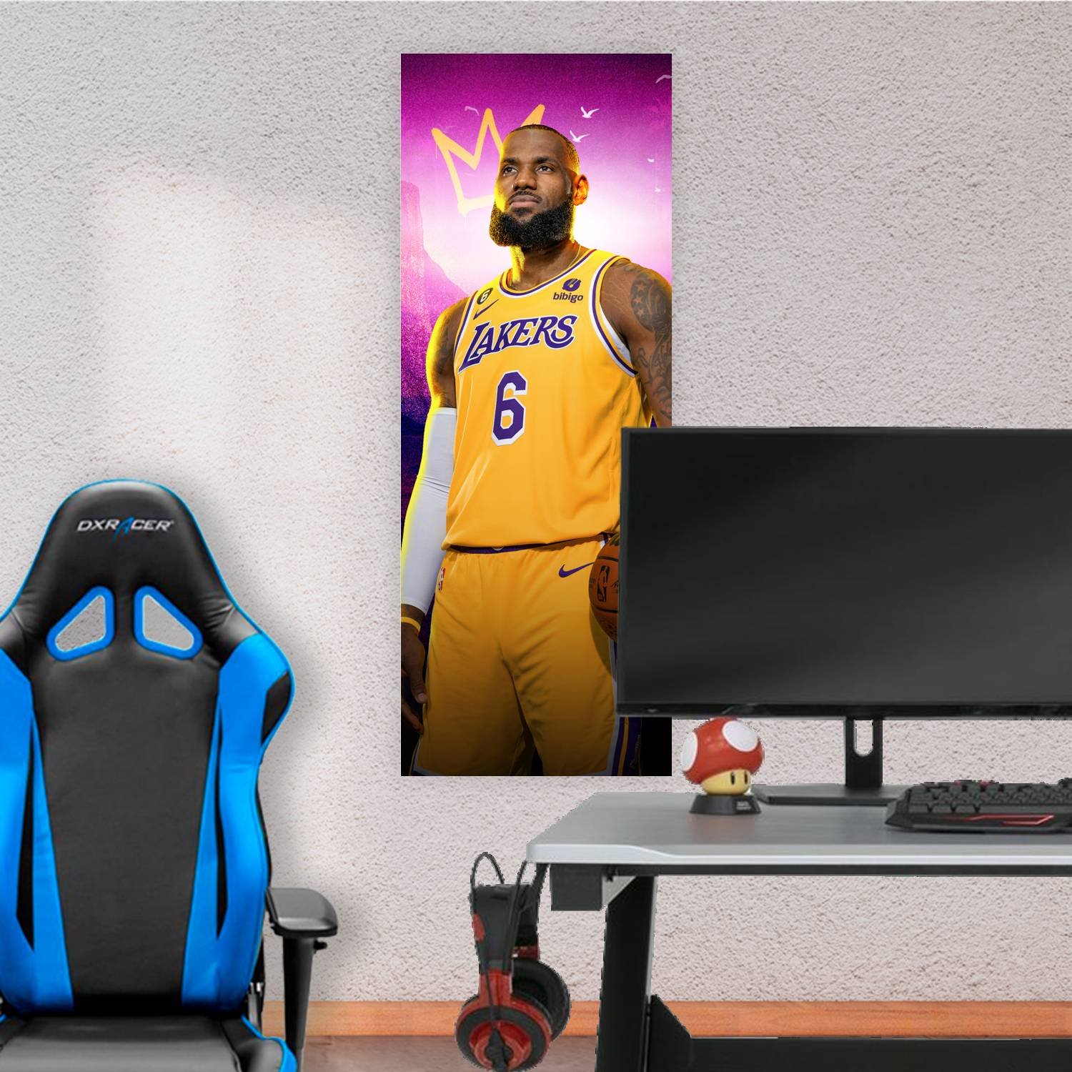 Cuadro grande 30x80cm lebron james 5 NBA Basquet