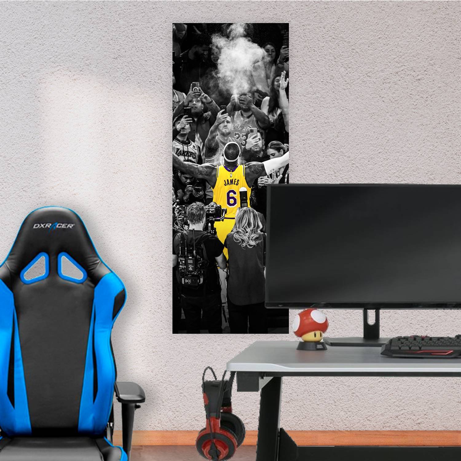 Cuadro grande 30x80cm lebron james 6 NBA Basquet