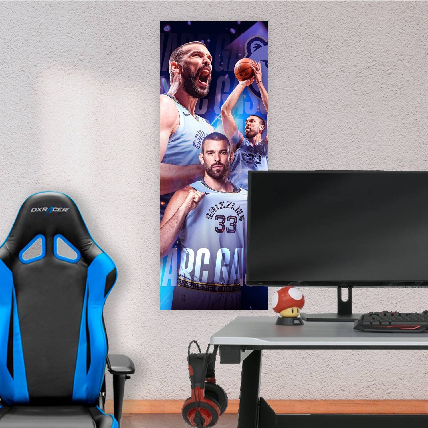 Cuadro grande 30x80cm marc gasol retirada NBA Basquet