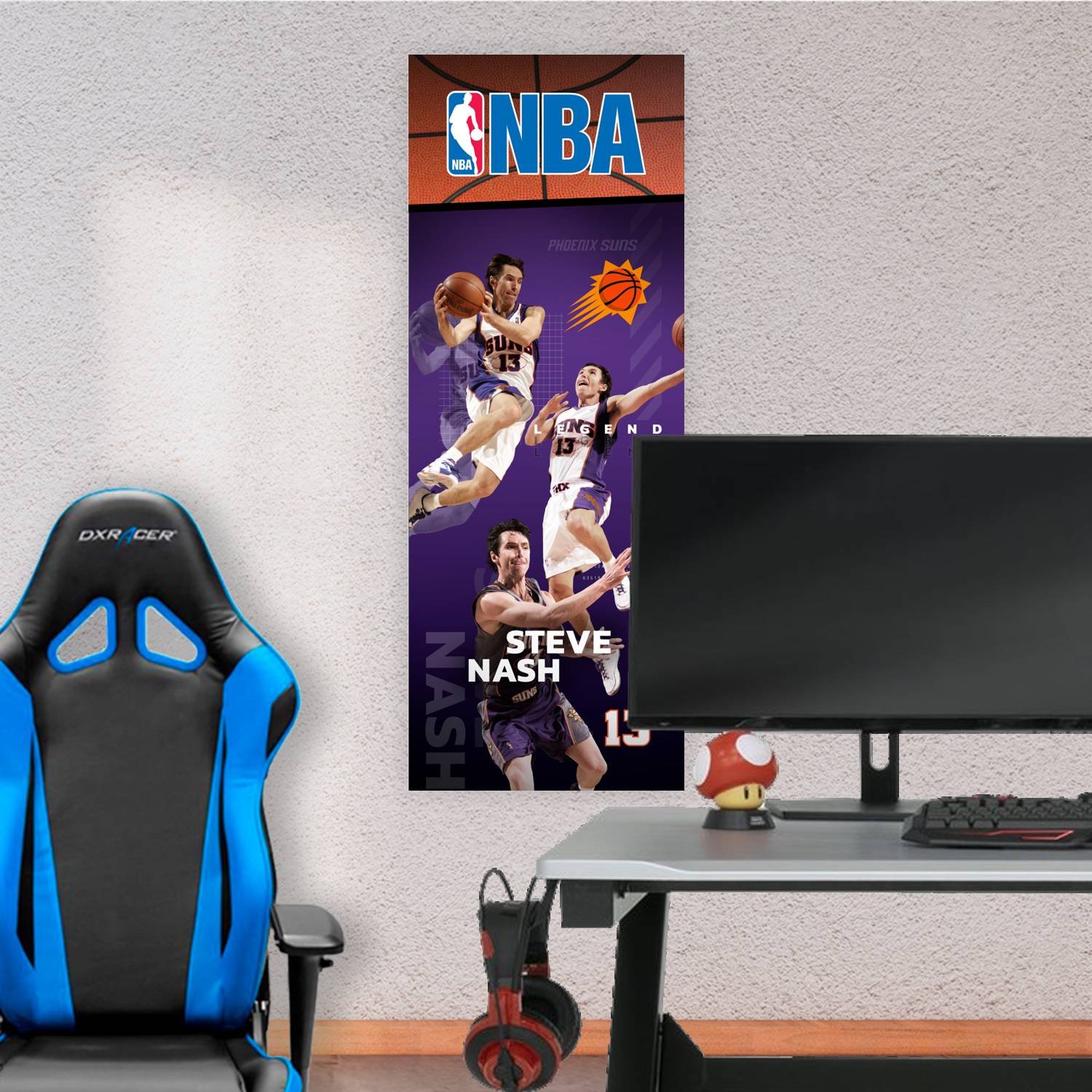 Cuadro grande 30x80cm steve nash Legend NBA Basquet