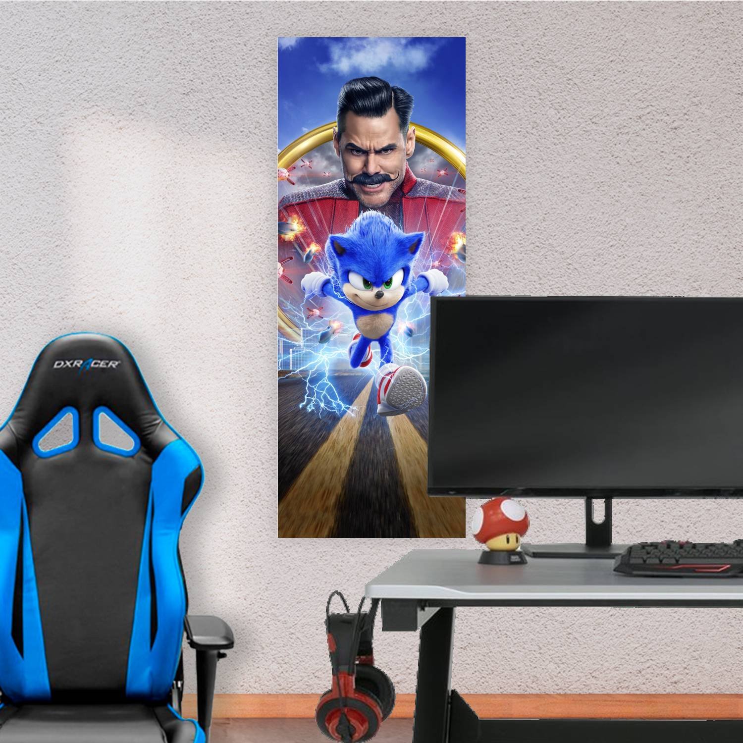 Cuadro grande 30x80cm Sonic la Pelicula Pelis