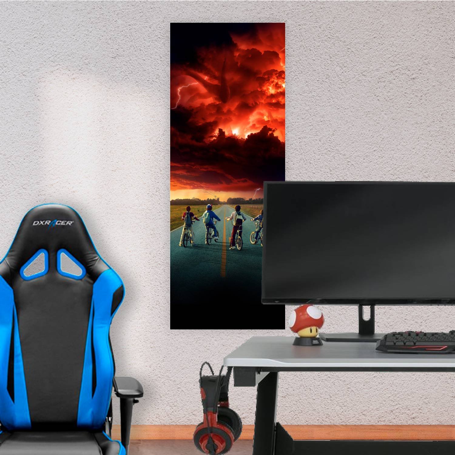 Cuadro grande 30x80cm Stranger Thinks Pelis