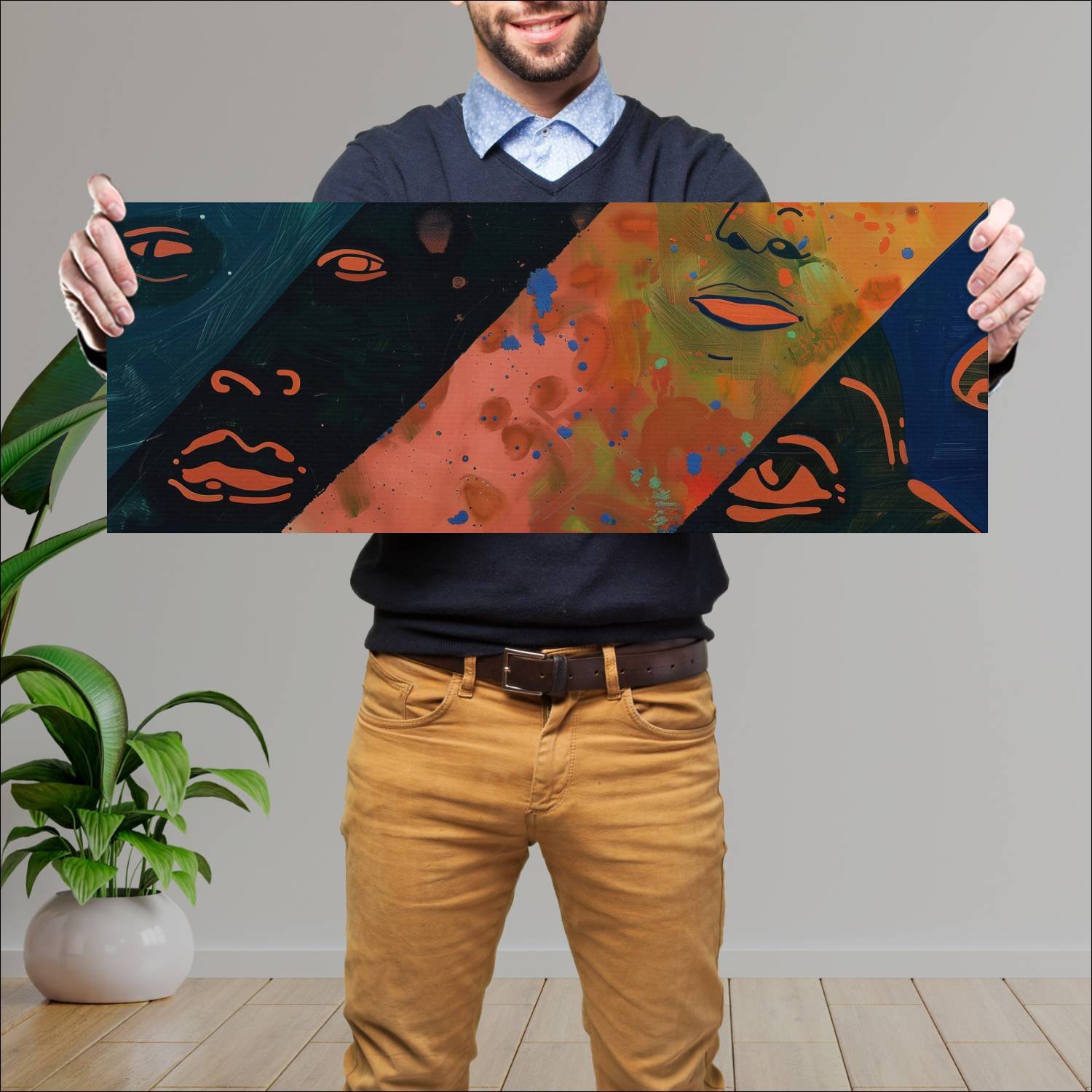 Cuadro grande 30x80cm Jazz Arte 2 Arte Digital