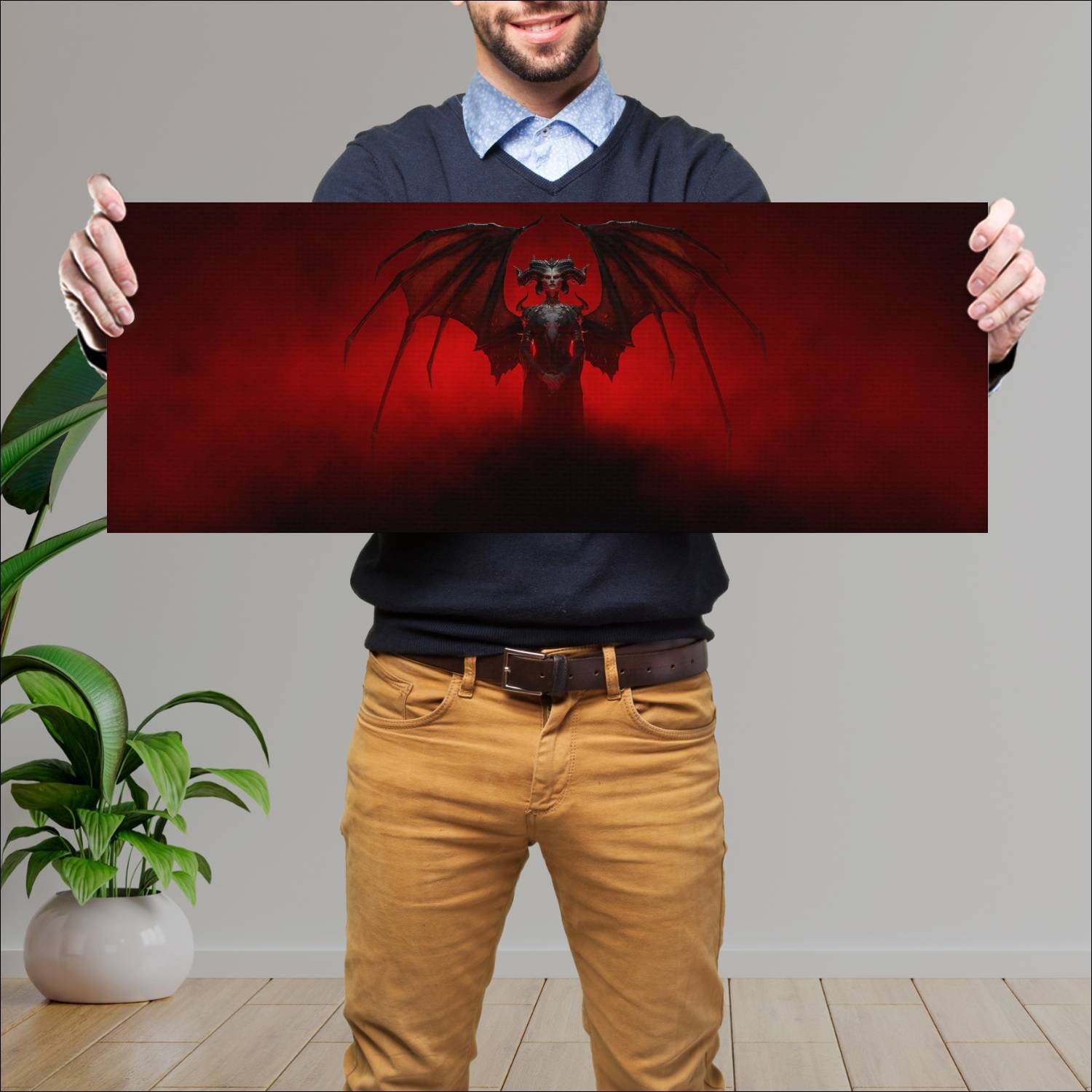 Cuadro grande 30x80cm lilith b Gamer