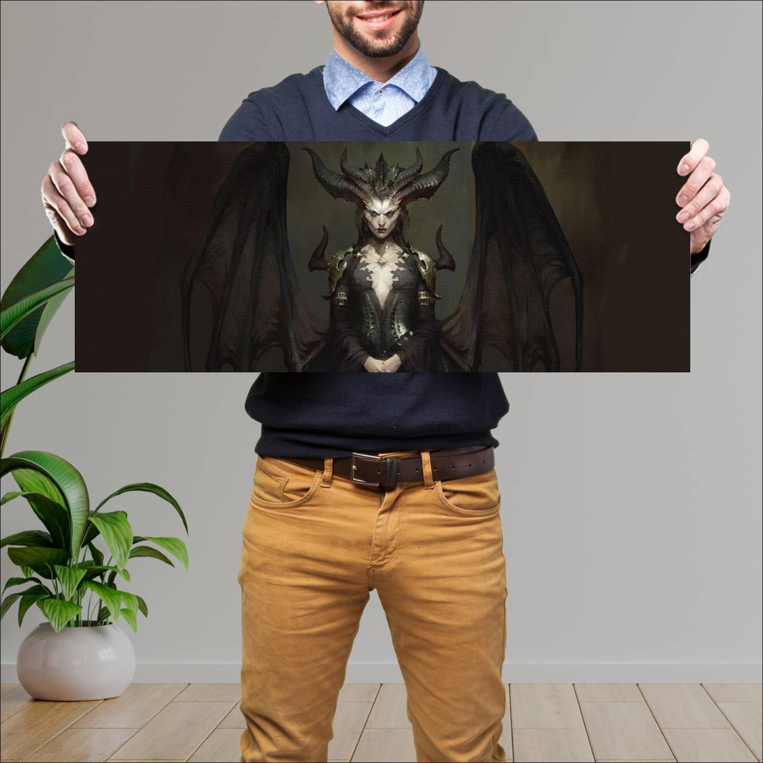 Cuadro grande 30x80cm lilith Gamer