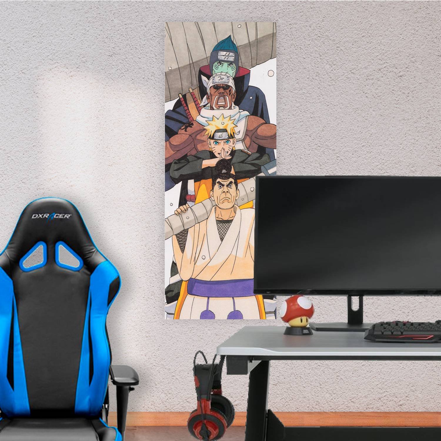 Cuadro grande 30x80cm Naruto Killer Bee Kisame Naruto