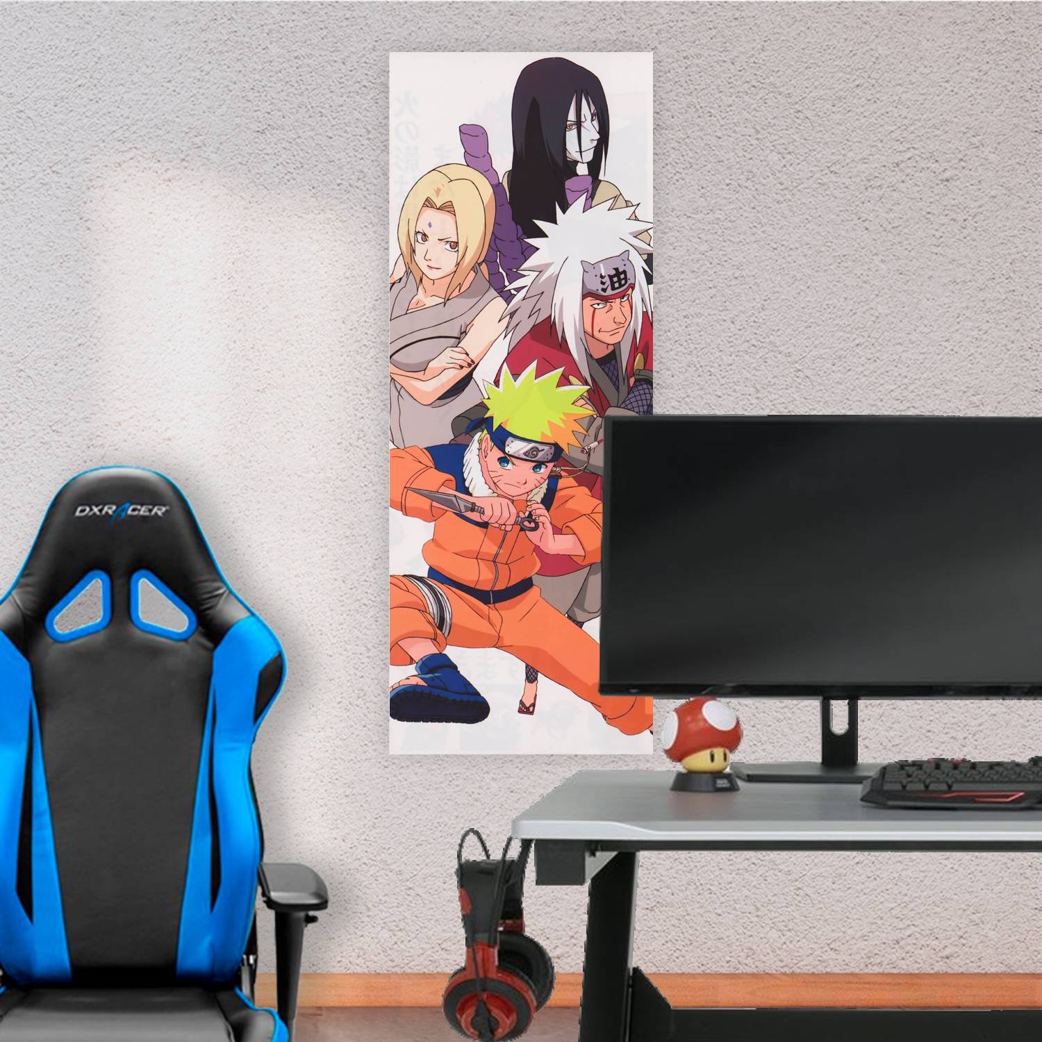 Cuadro grande 30x80cm Naruto Jiraiya Tsunade Orochimaru Naruto