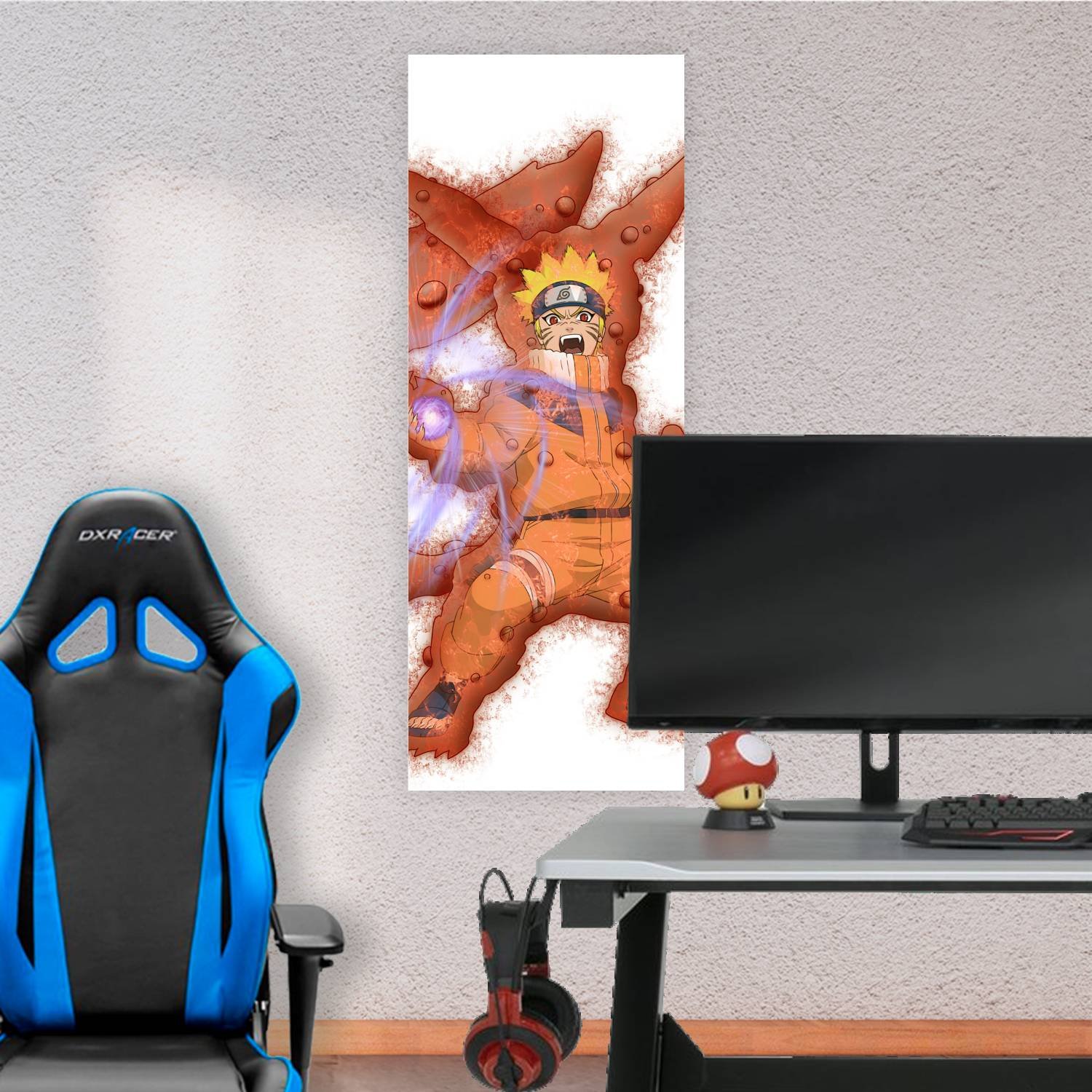 Cuadro grande 30x80cm Naruto manto de kyubi Naruto