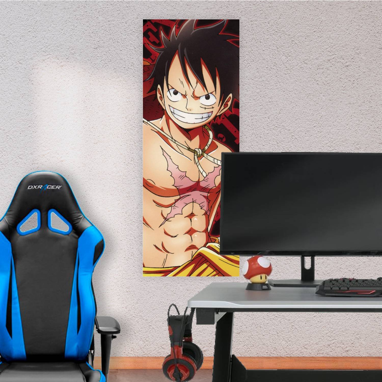 Cuadro grande 30x80cm Monkey D. Luffy haki One Piece