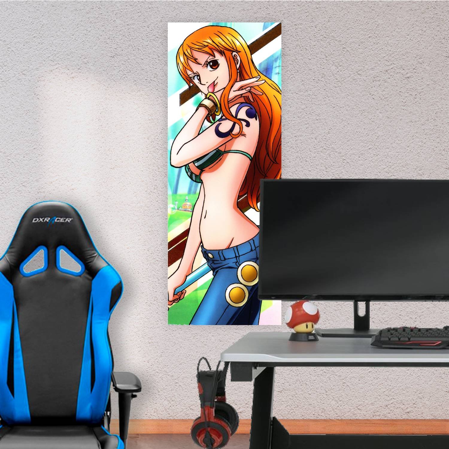 Cuadro grande 30x80cm Nami tatuaje One Piece