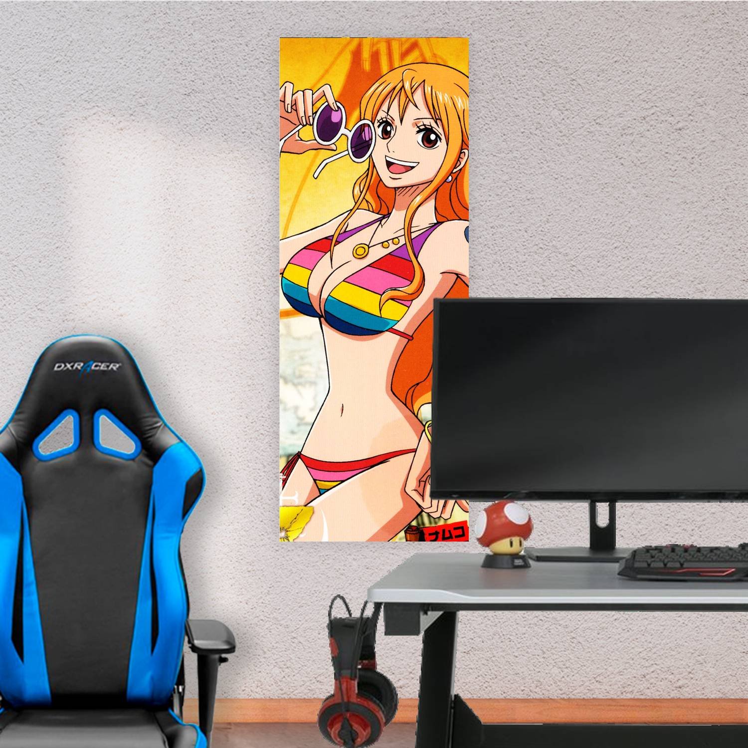 Cuadro grande 30x80cm Nami maya de baño One Piece