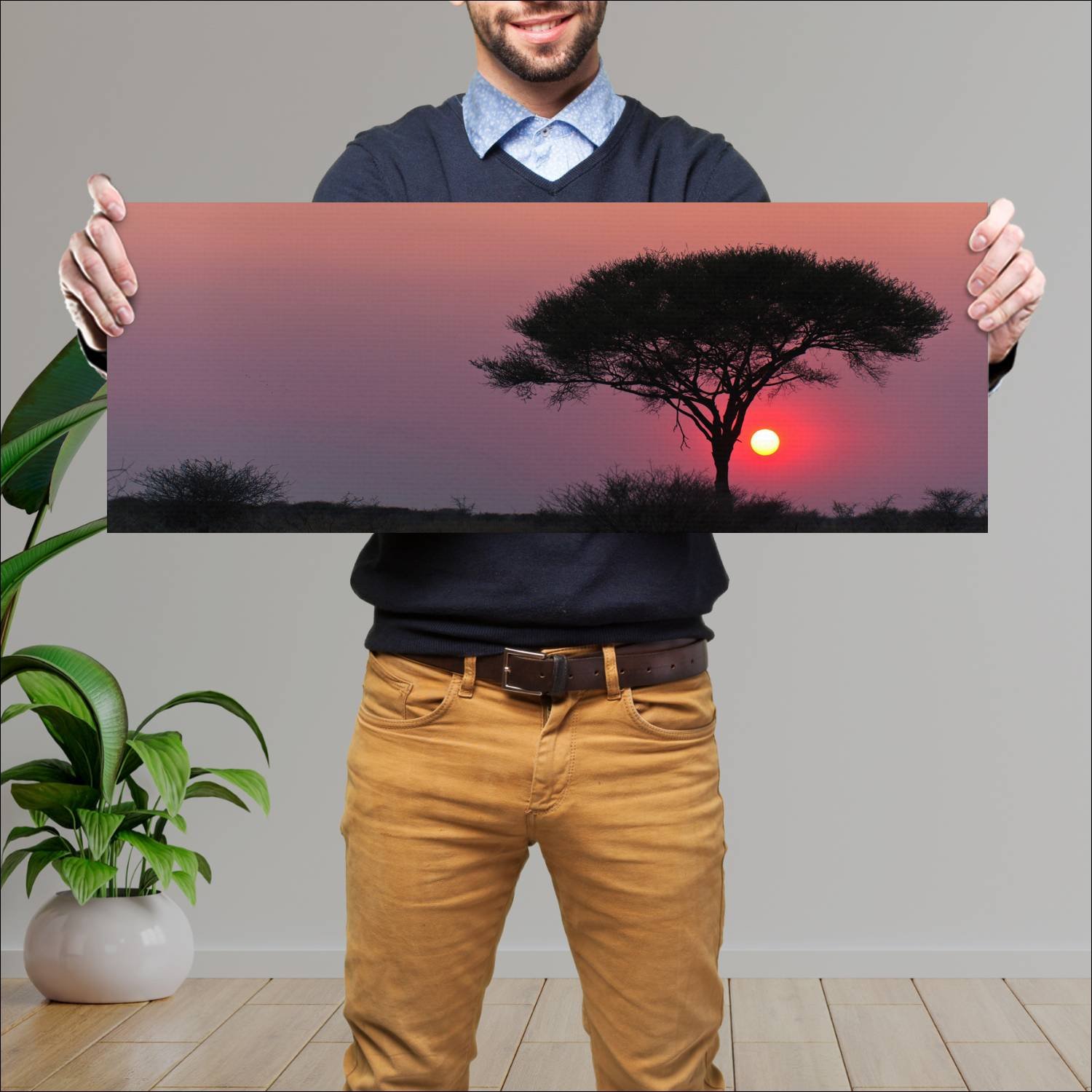 Cuadro grande 30x80cm Paisajes PAH-088 Deco