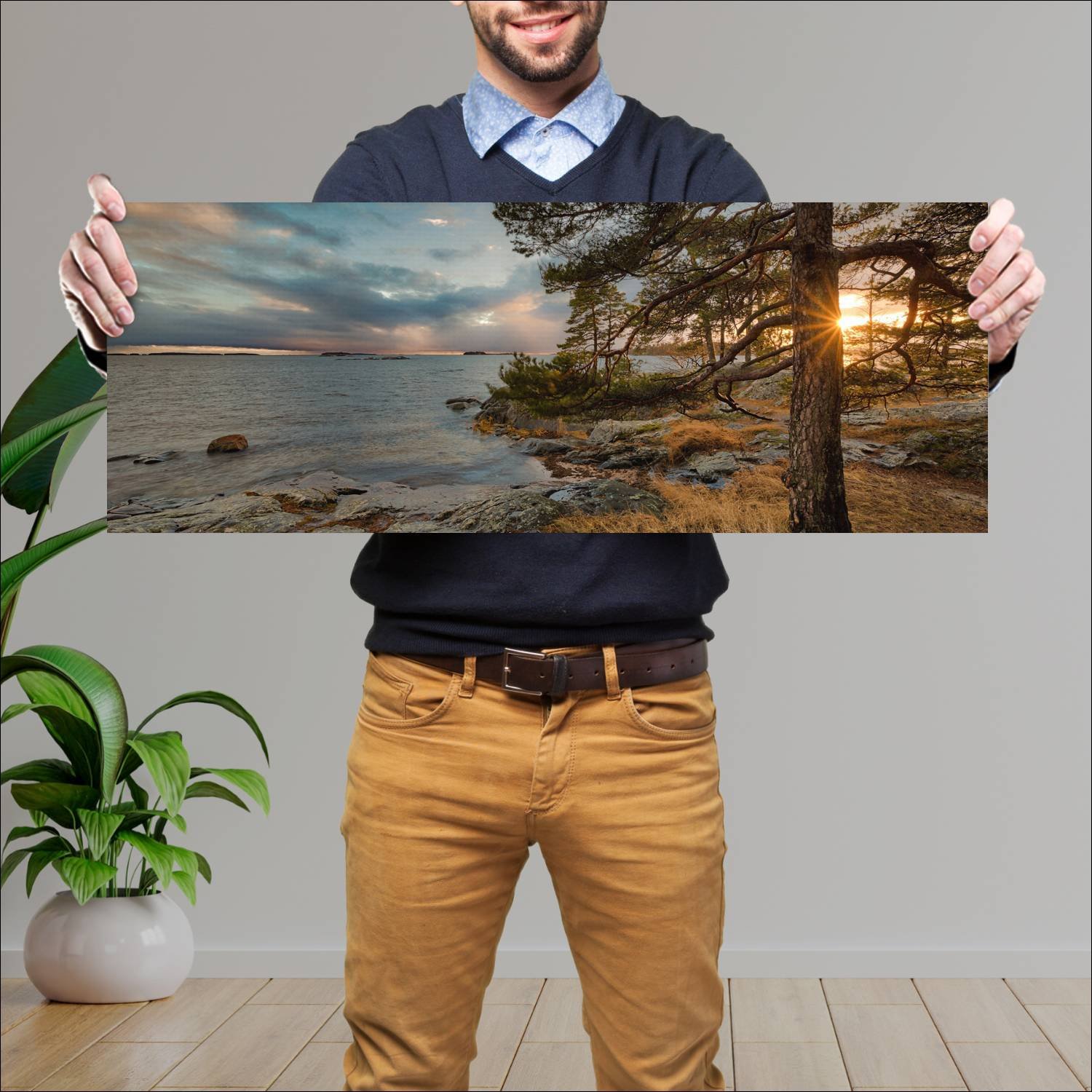 Cuadro grande 30x80cm Paisajes PAH-093 Deco