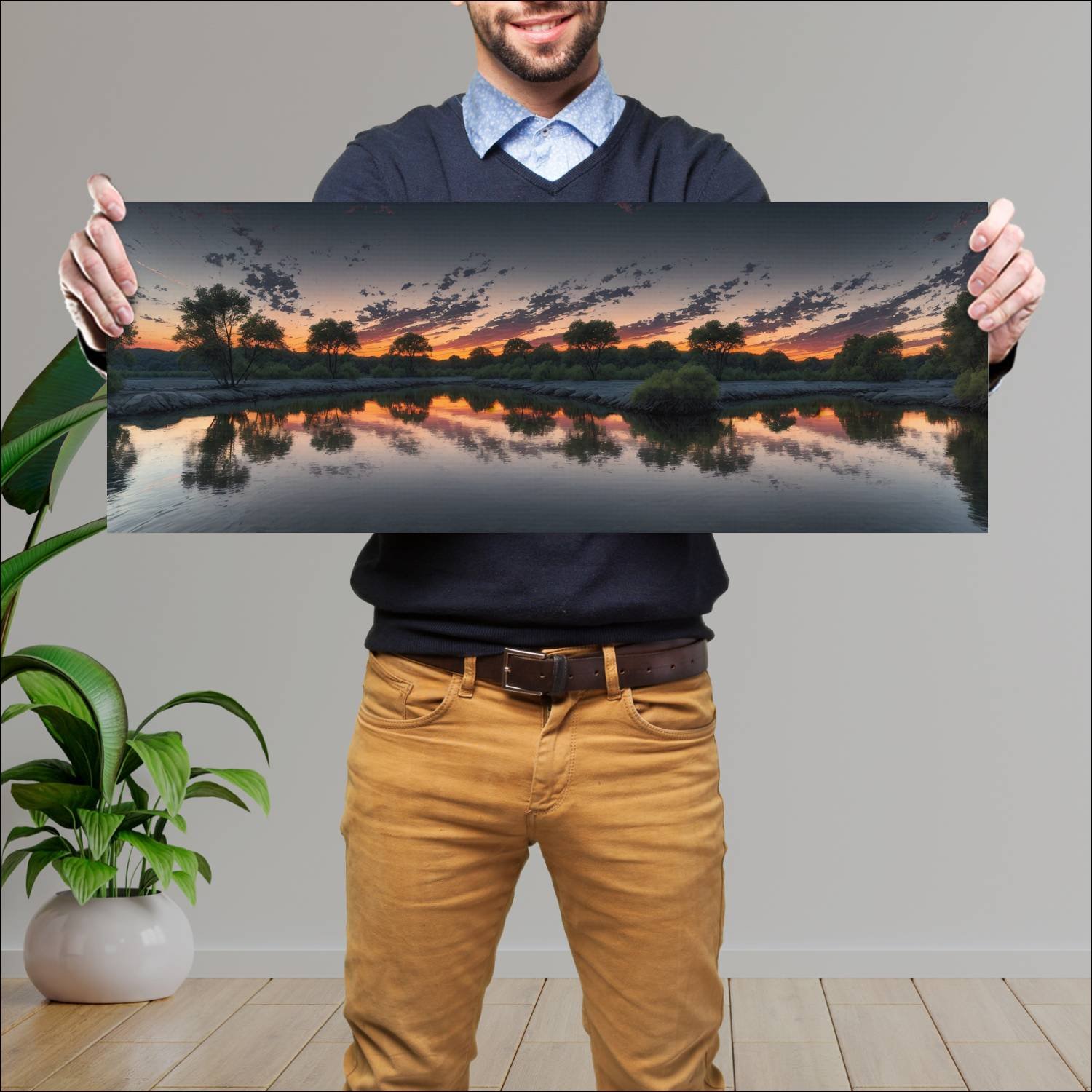 Cuadro grande 30x80cm Paisajes PAH-278 Deco