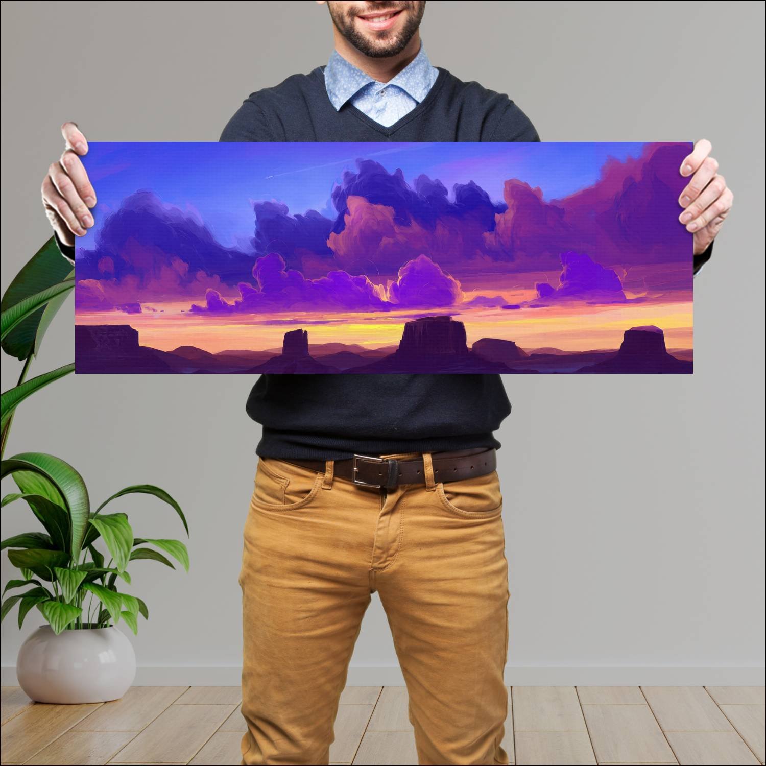 Cuadro grande 30x80cm Paisajes PAH-286 Deco