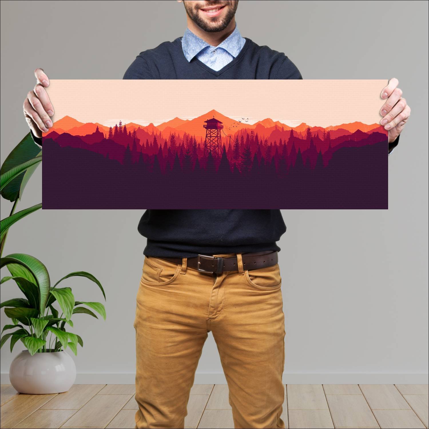 Cuadro grande 30x80cm Paisajes PAH-298 Deco