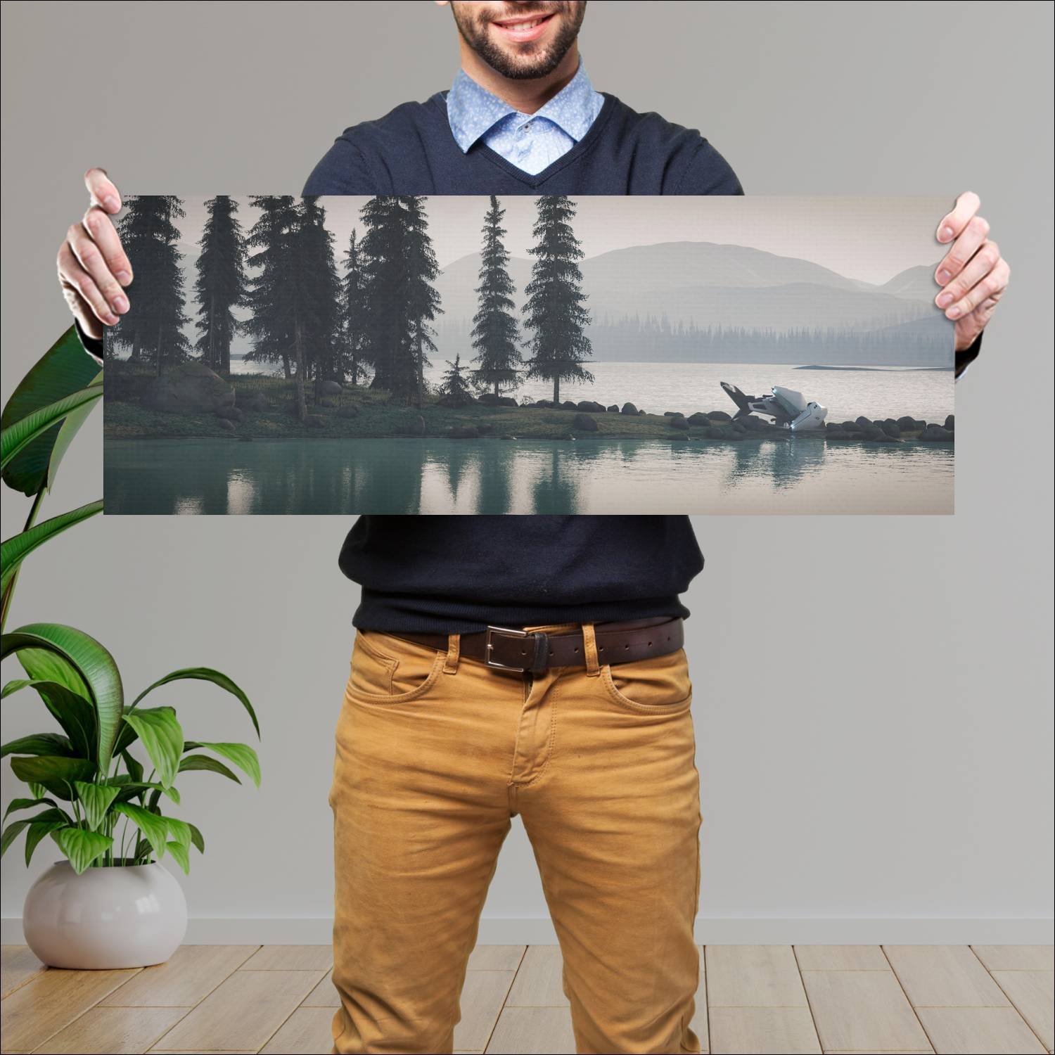 Cuadro grande 30x80cm Paisajes PAH-301 Deco