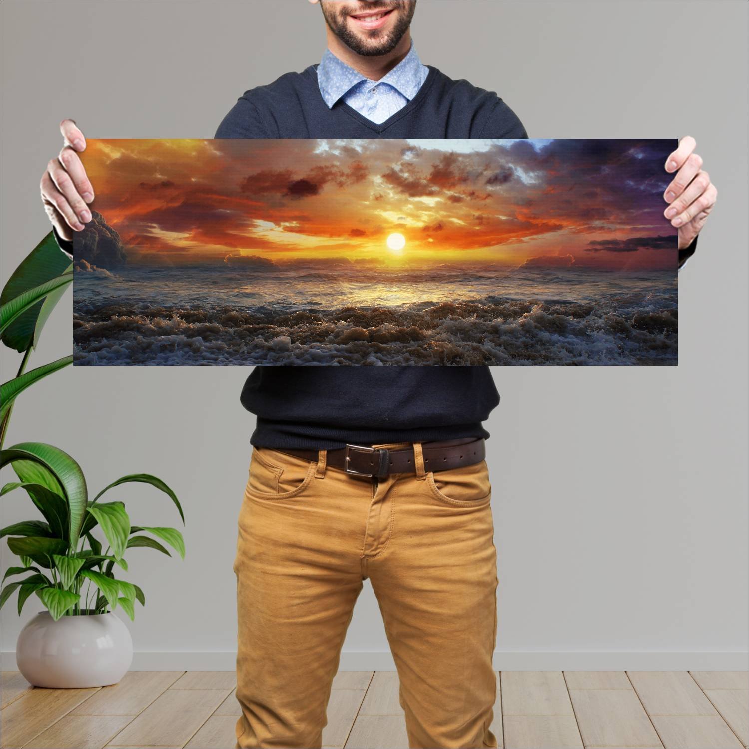 Cuadro grande 30x80cm Paisajes PAH-306 Deco