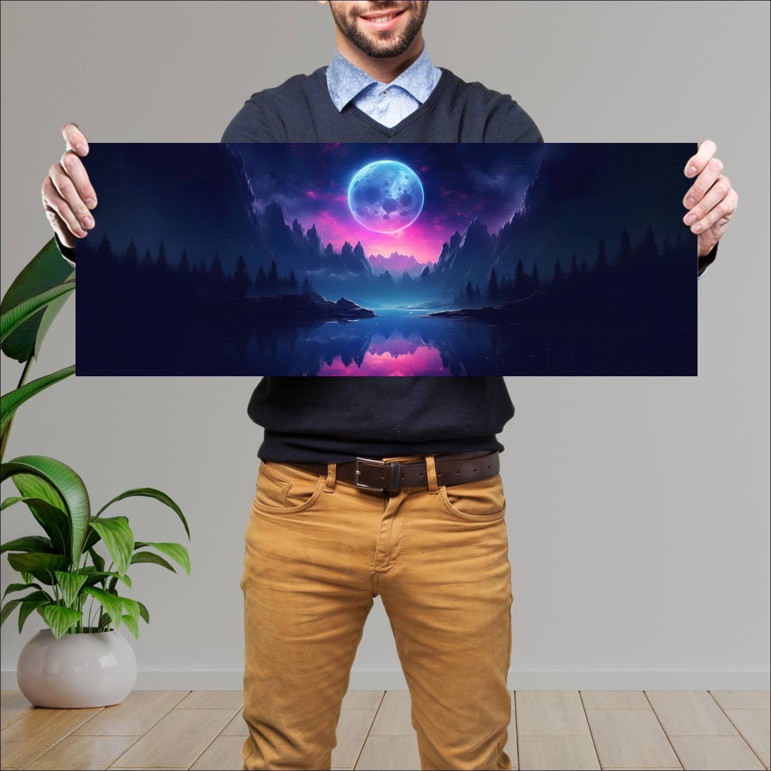 Cuadro grande 30x80cm Paisajes PAH-320 Deco