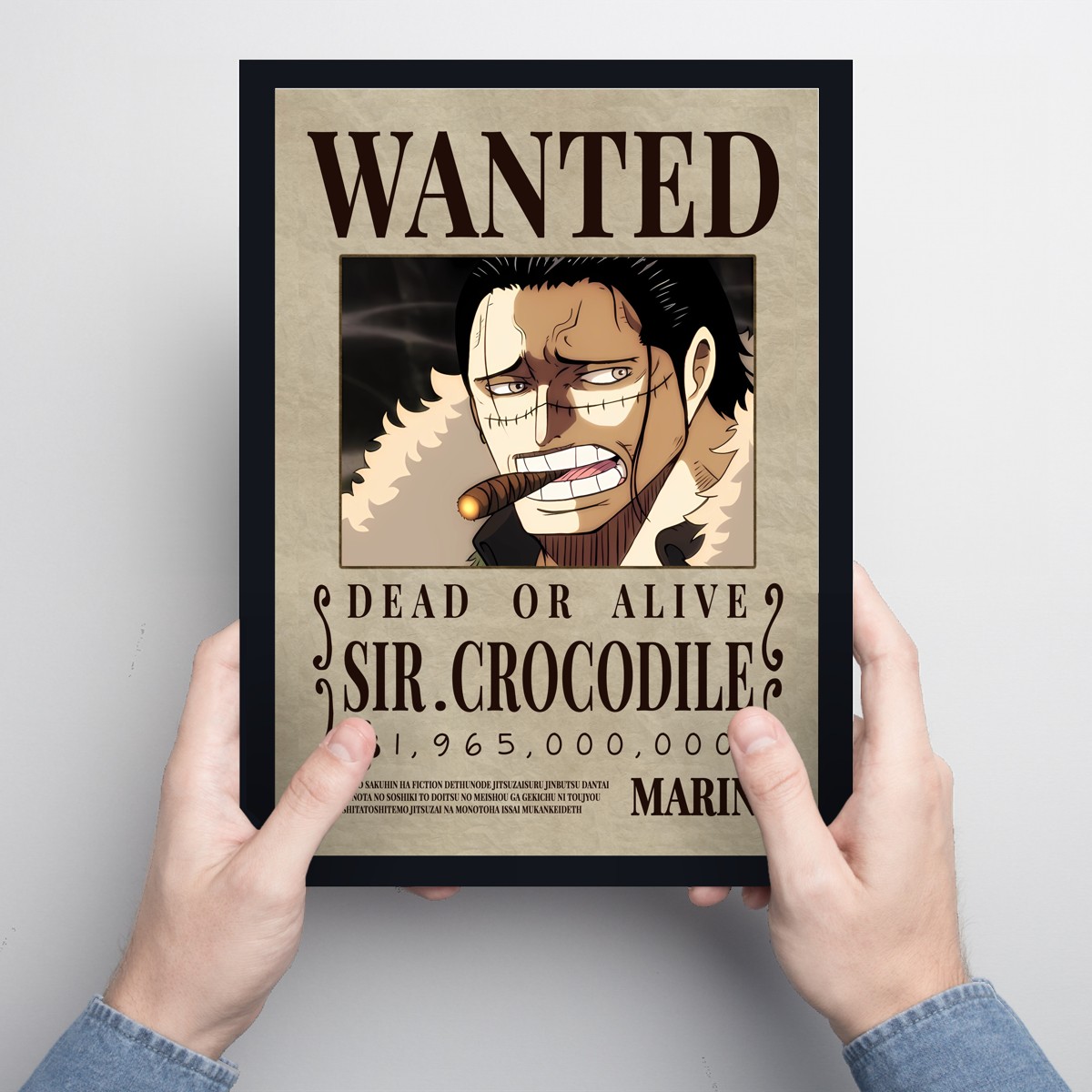 Cuadro 30x40cm Wanted - Sir Crocodile 1,965,000,000
