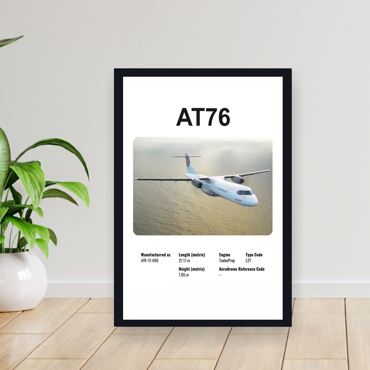Cuadro 30x40cm Avion - ATR AT76