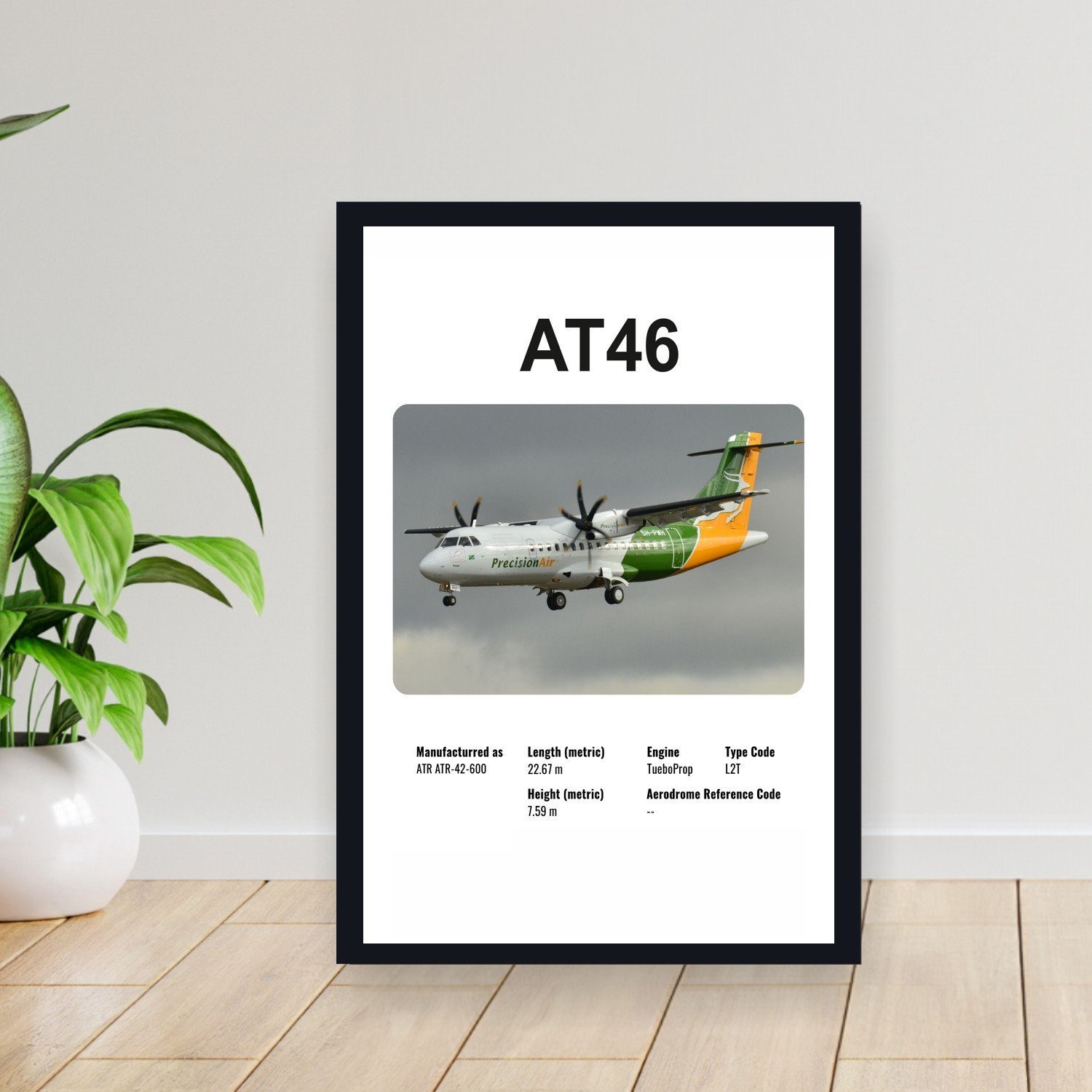 Cuadro 30x40cm Avion - ATR AT46