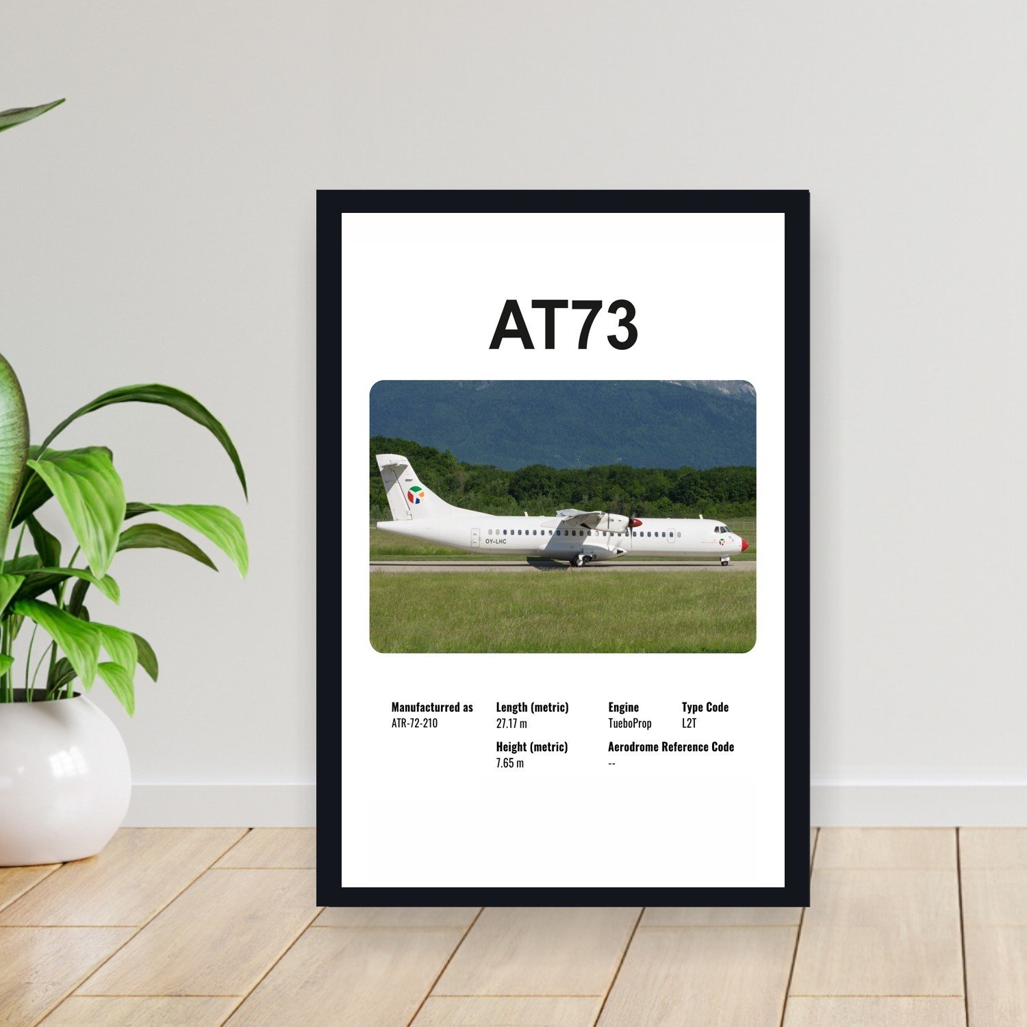 Cuadro 30x40cm Avion - ATR AT73