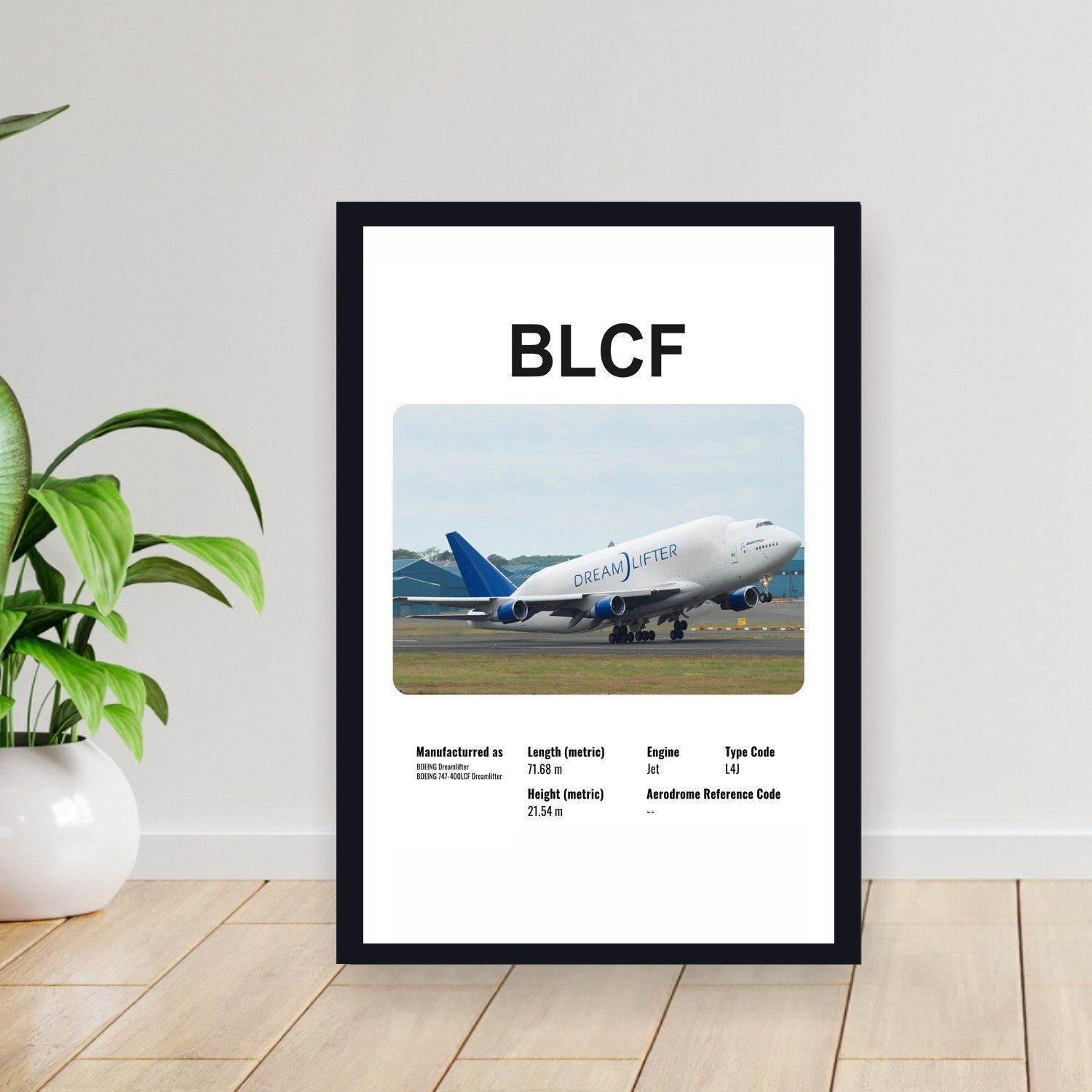 Cuadro 30x40cm Avion - BOEING BLCF