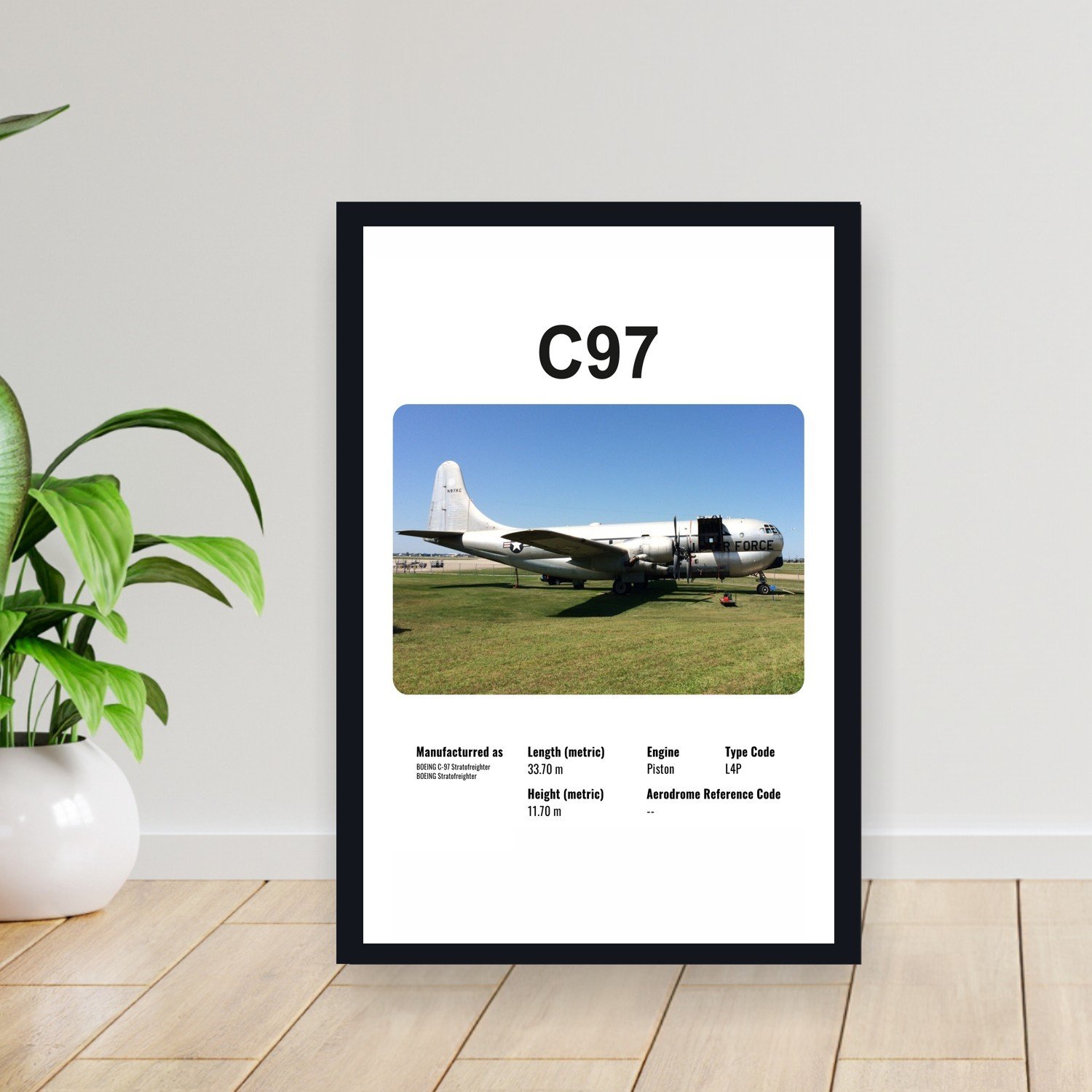 Cuadro 30x40cm Avion - BOEING C97
