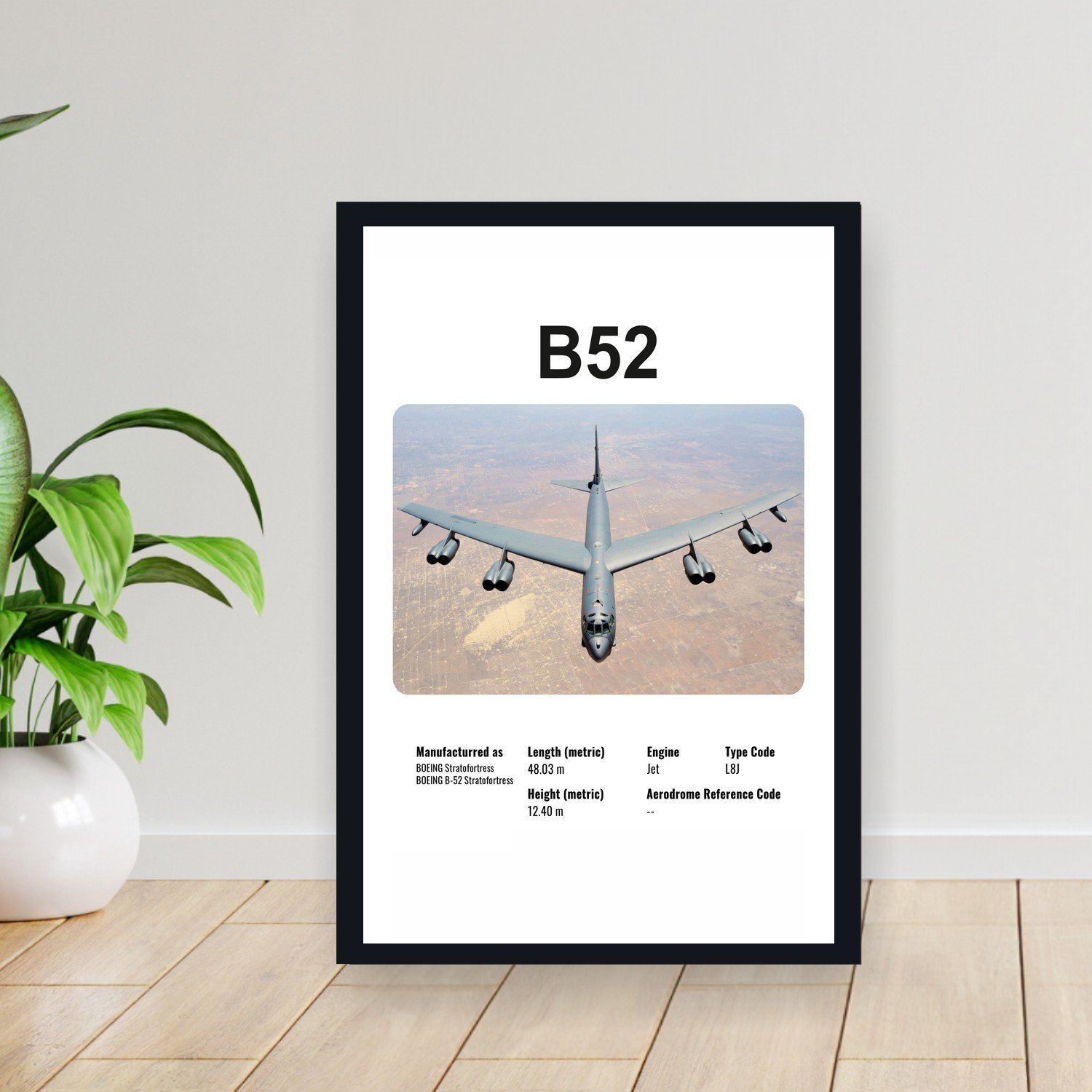 Cuadro 30x40cm Avion - BOEING B52