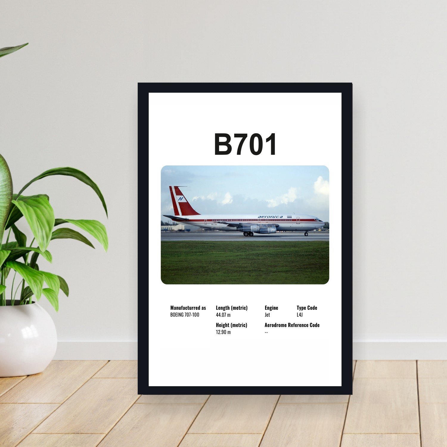 Cuadro 30x40cm Avion - BOEING B701
