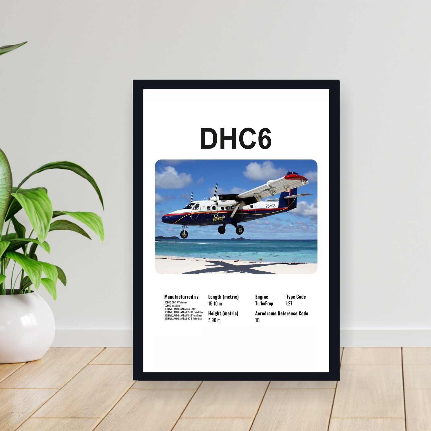 Cuadro 30x40cm Avion - DE HAVILLAND CANADA DHC6
