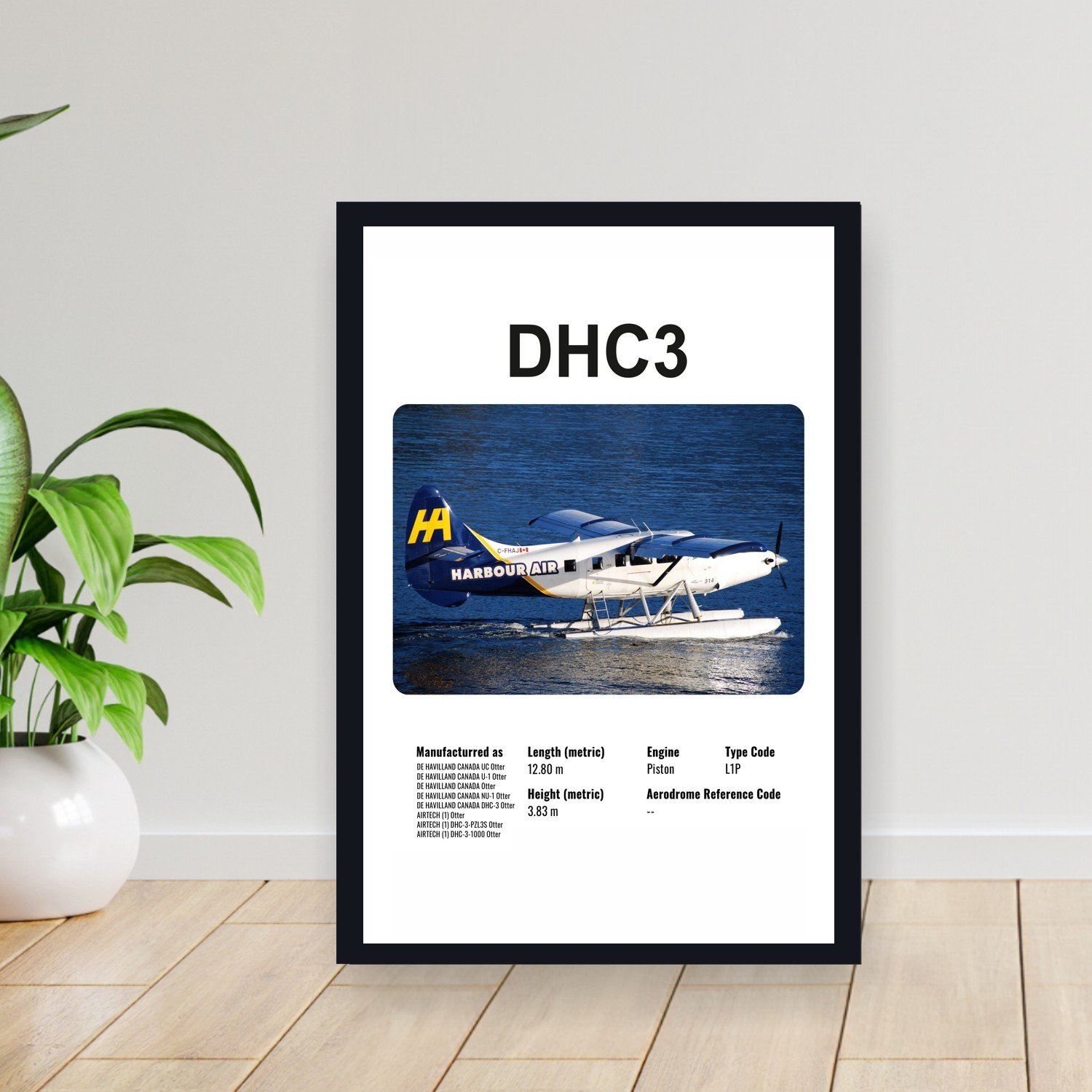 Cuadro 30x40cm Avion - DE HAVILLAND CANADA DHC3