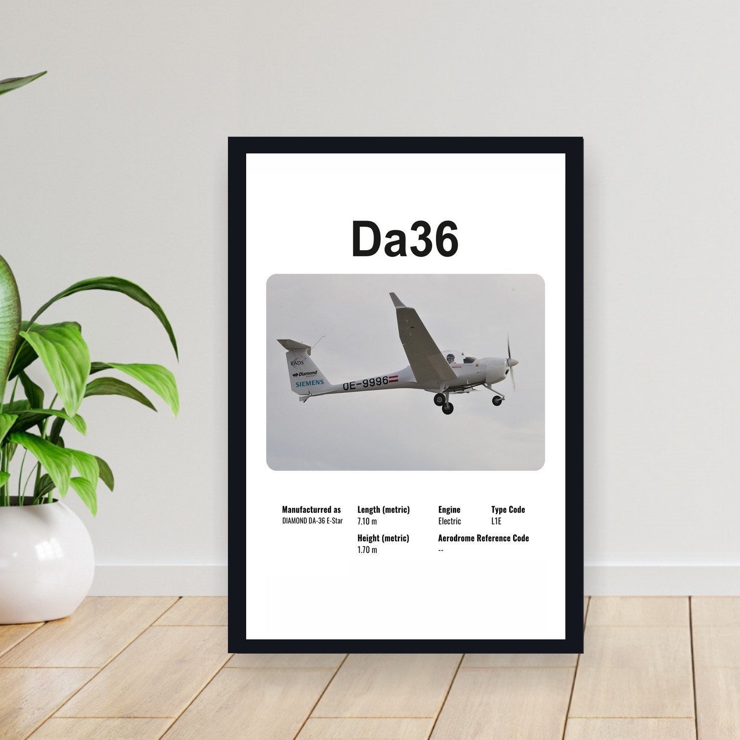 Cuadro 30x40cm Avion - DIAMOND DA36