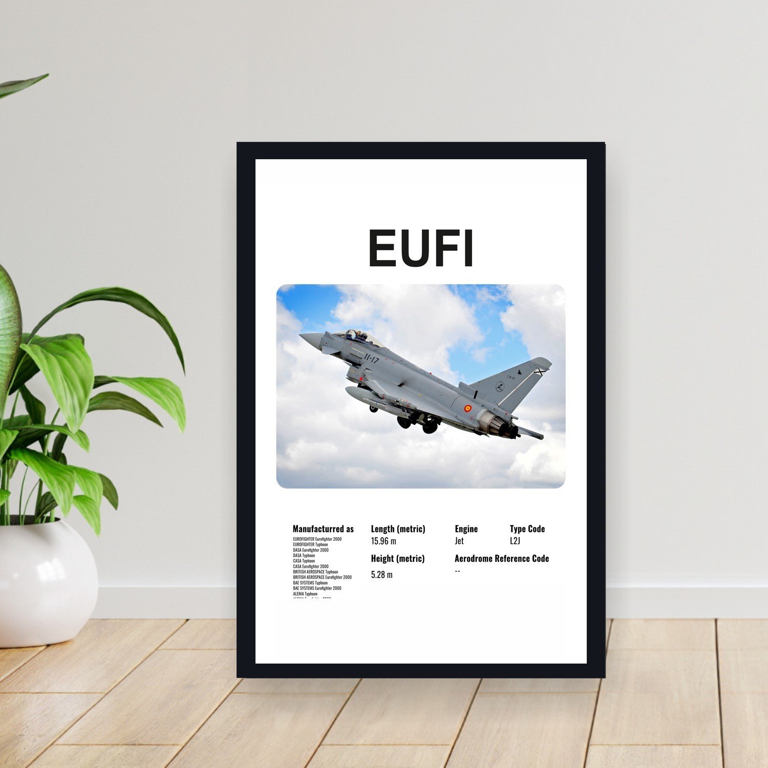 Cuadro 30x40cm Avion - EUFI