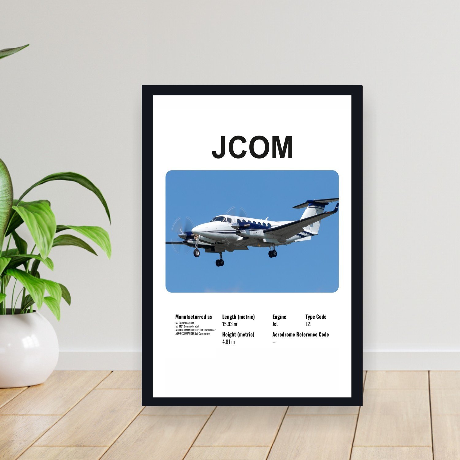 Cuadro 30x40cm Avion - iai JCOM