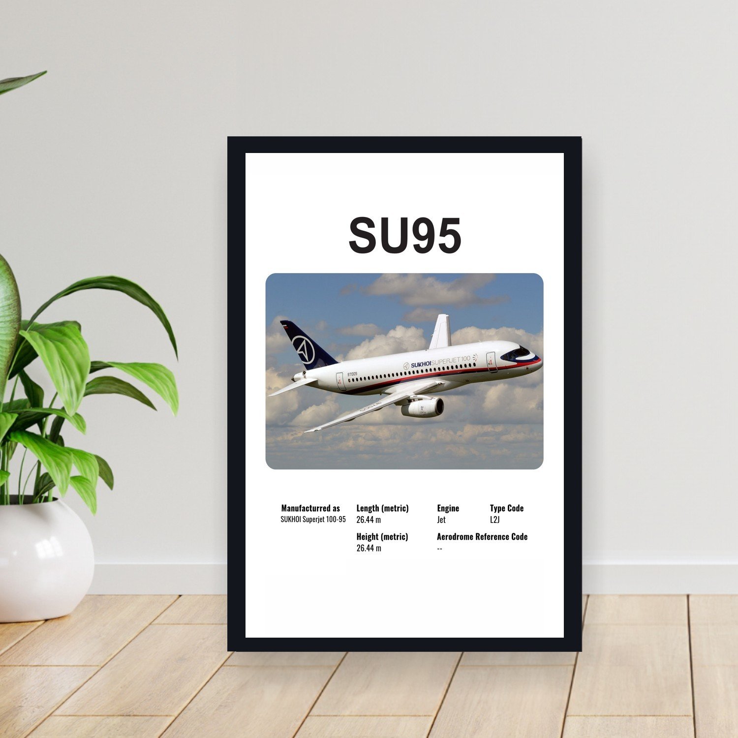 Cuadro 30x40cm Avion - SOCATA SU95