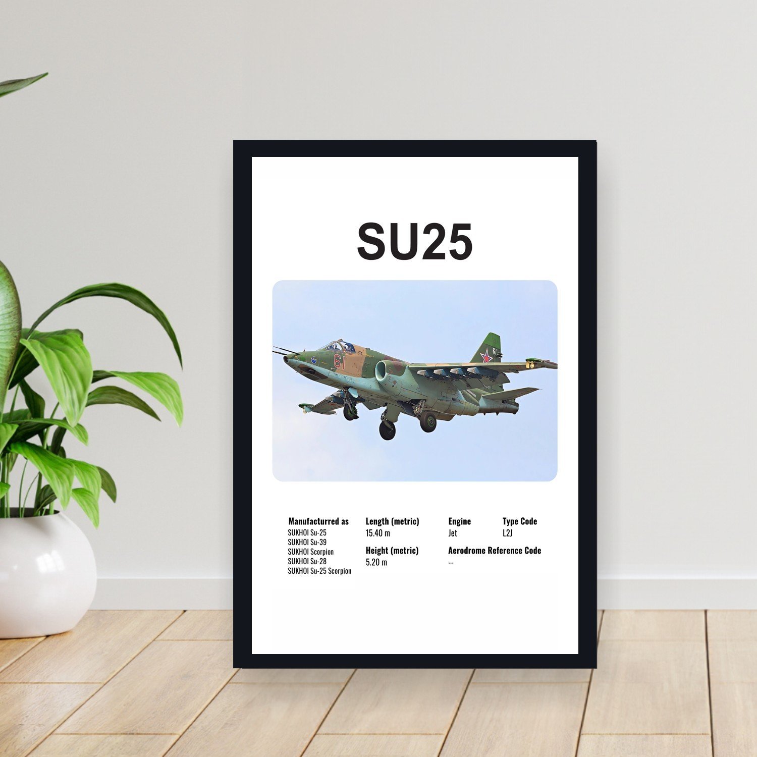 Cuadro 30x40cm Avion - SOCATA SU25