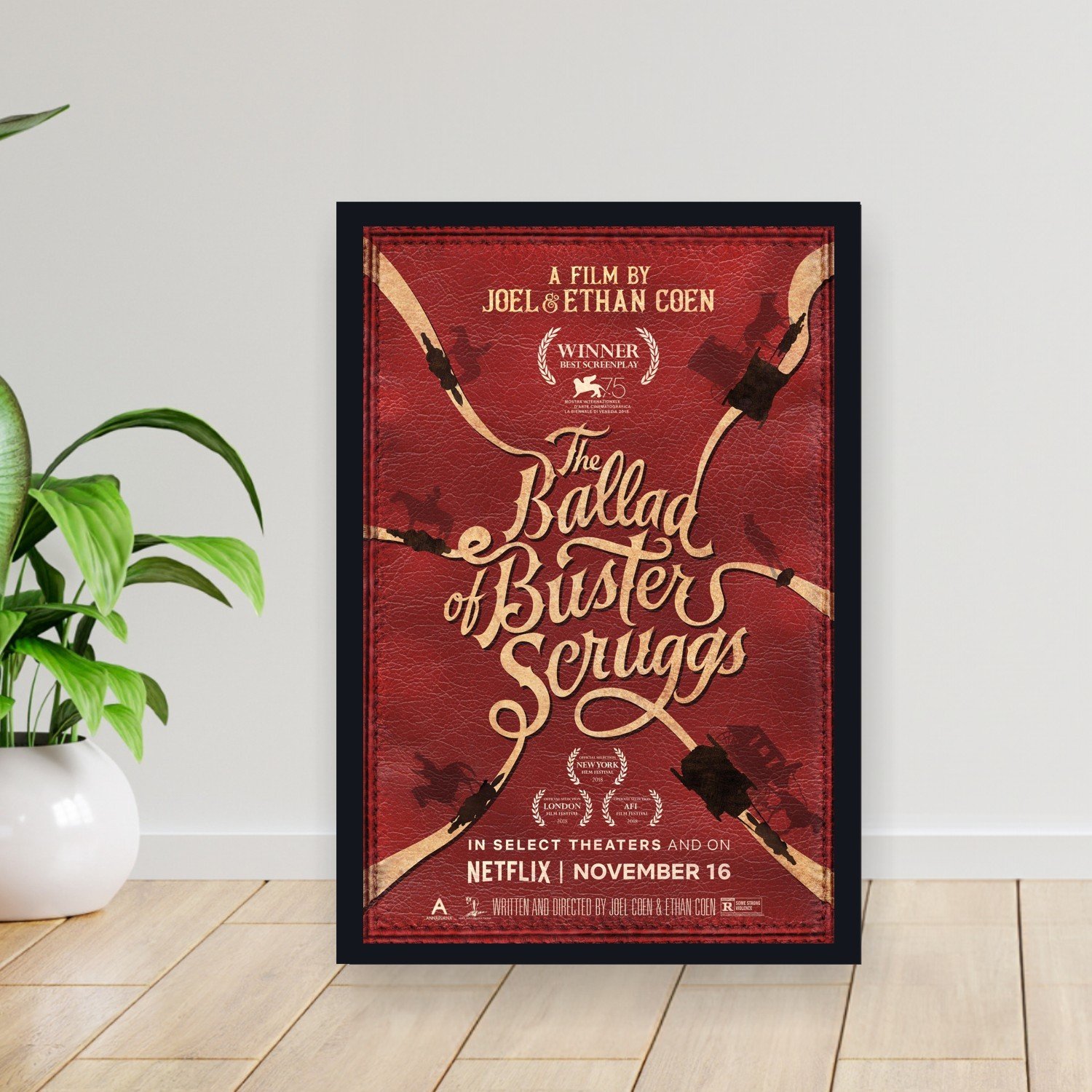 Cuadro 30x40cm Pelicula - ballad of buster scruggs 002