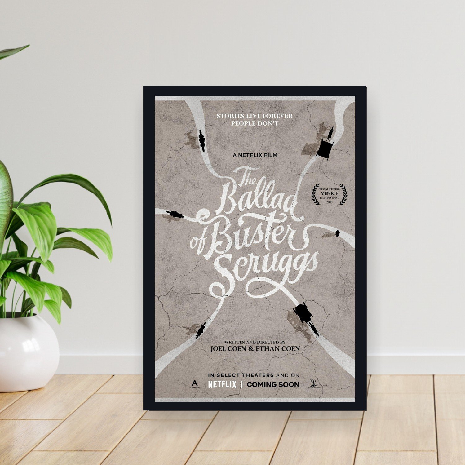 Cuadro 30x40cm Pelicula - ballad of buster scruggs