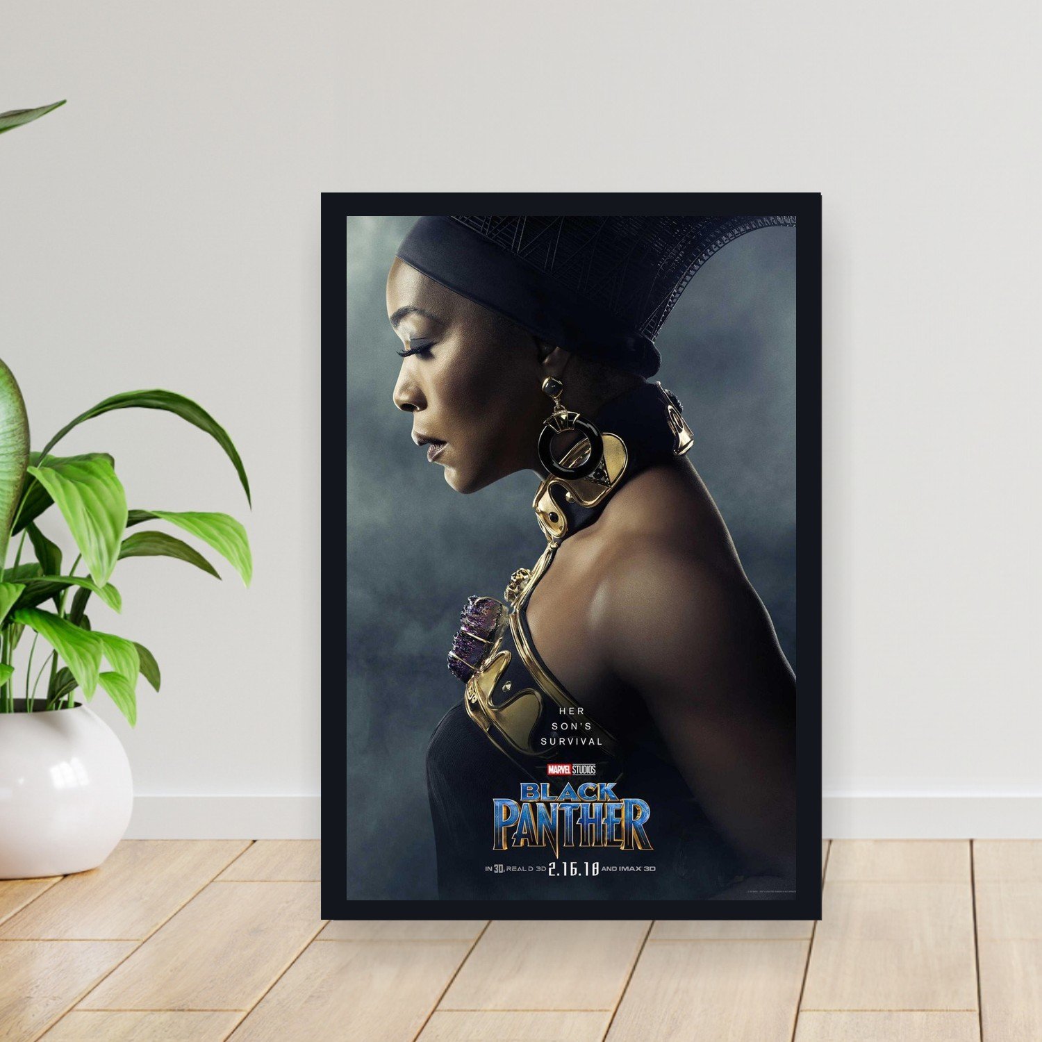 Cuadro 30x40cm Pelicula - black panther 007