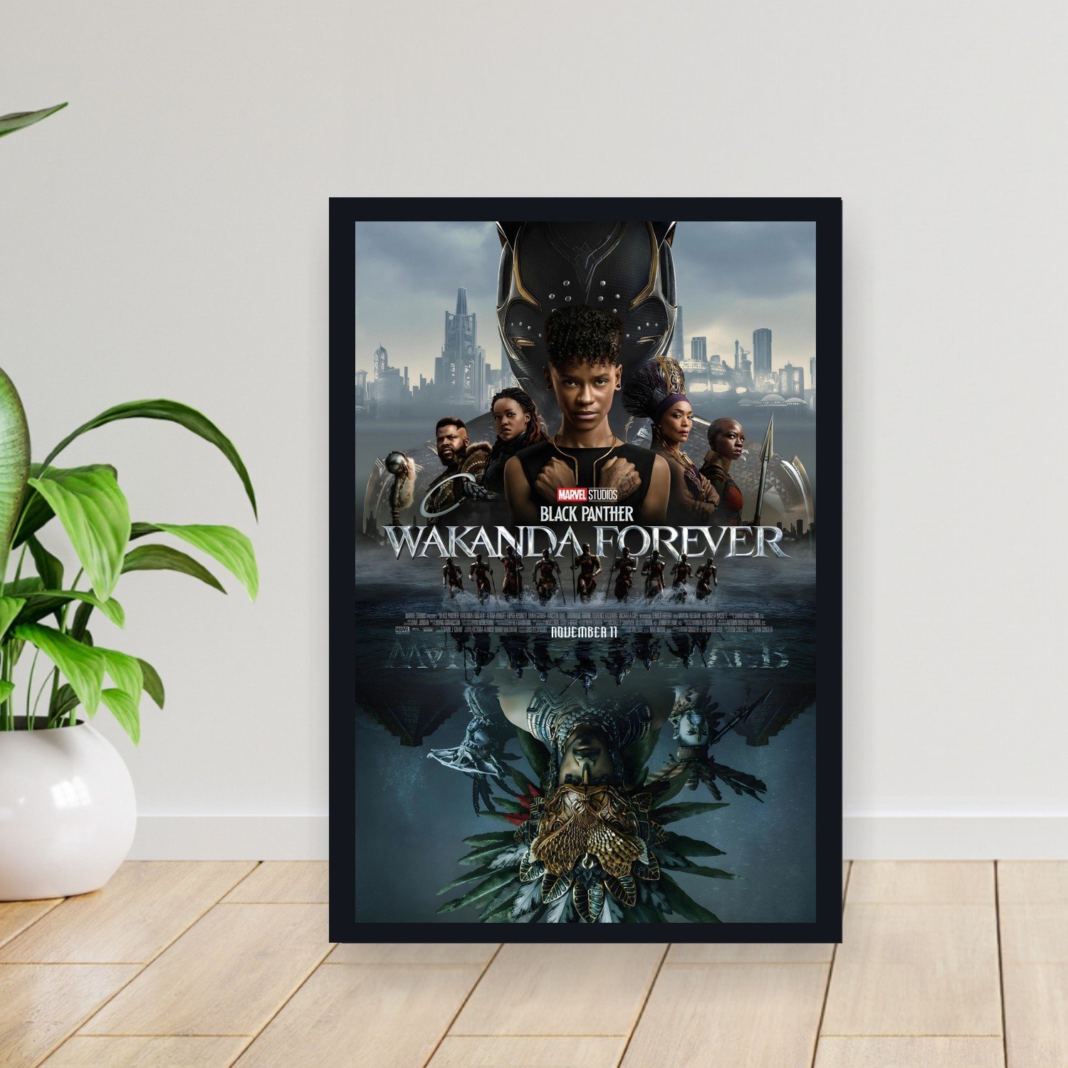 Cuadro 30x40cm Pelicula - black panther wakanda forever 002