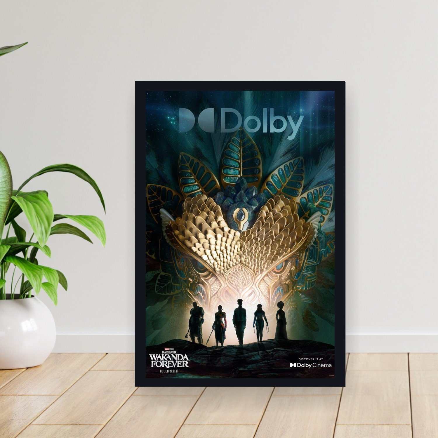 Cuadro 30x40cm Pelicula - black panther wakanda forever 004