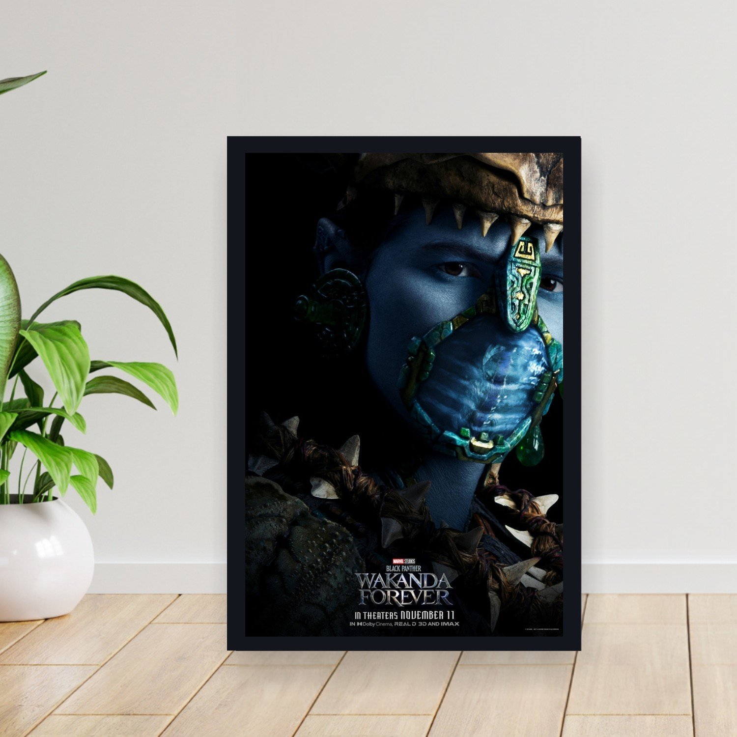 Cuadro 30x40cm Pelicula - black panther wakanda forever 009