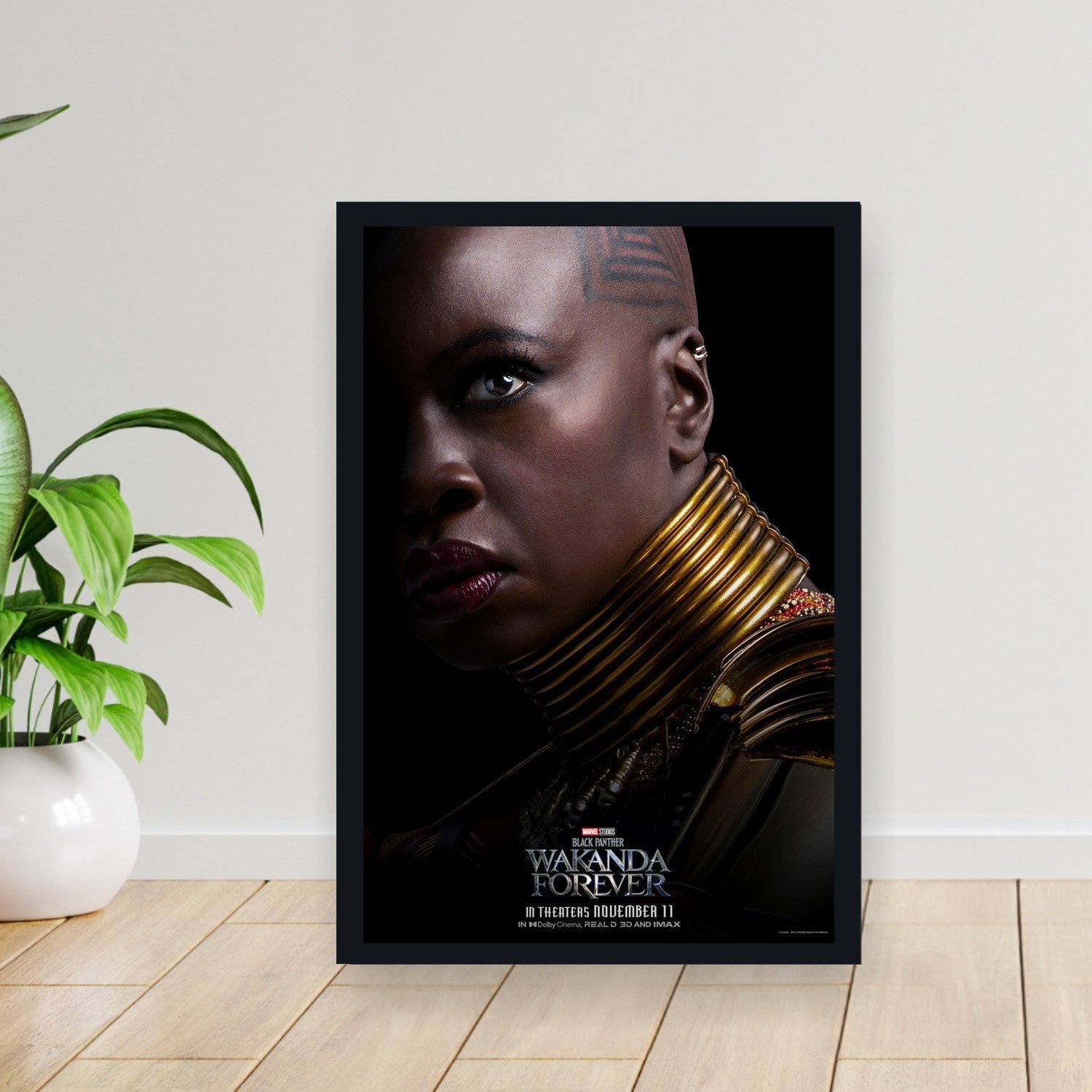 Cuadro 30x40cm Pelicula - black panther wakanda forever 015