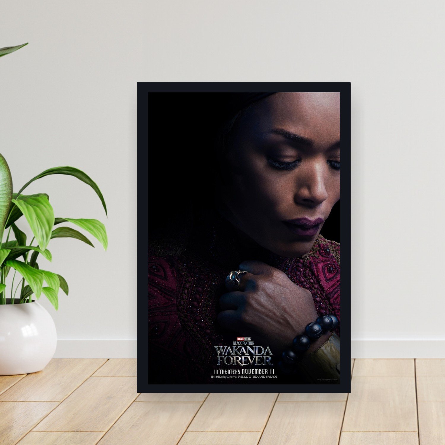 Cuadro 30x40cm Pelicula - black panther wakanda forever 016