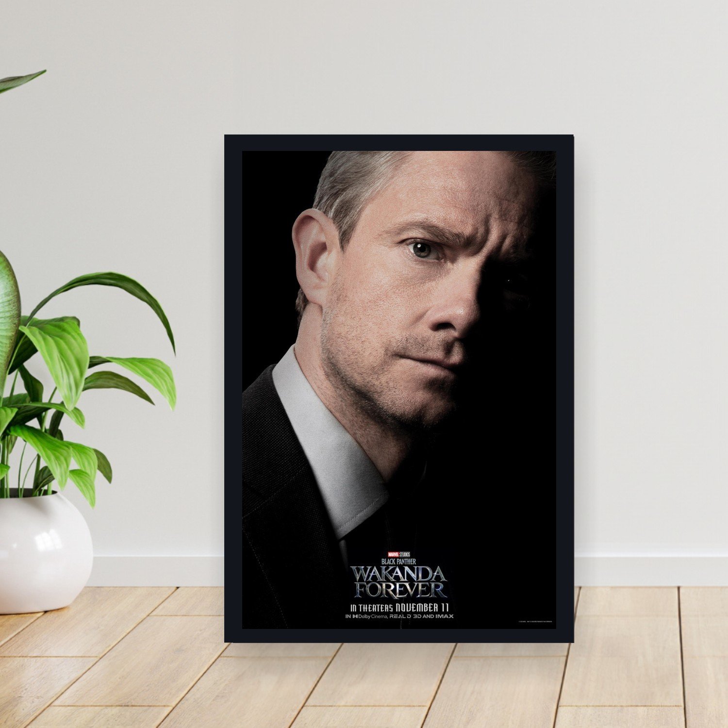 Cuadro 30x40cm Pelicula - black panther wakanda forever 018